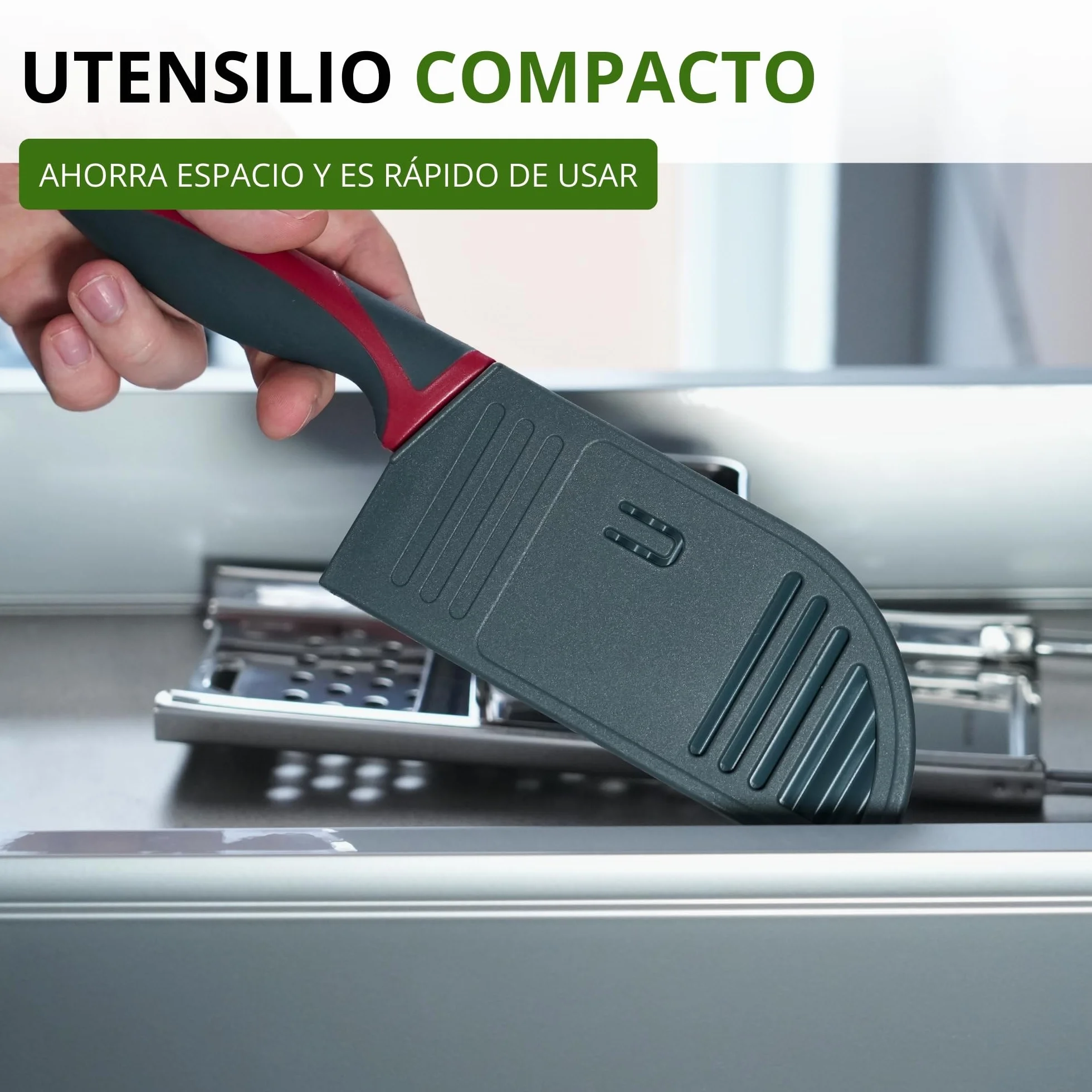 Westmark cortador ondulado, cuchillo negro-rojo de 28.3 cm para verduras, patatas, fritas y alimentos BLW, Hoja con revestimiento antiadherente, óptimo para cortes creativos y seguros
