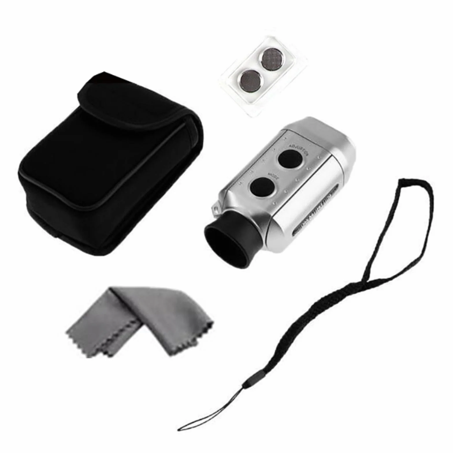 Telémetro de Caza Monocular Impermeable 5-600 M con Pantalla Digital Medidor Distancia Láser