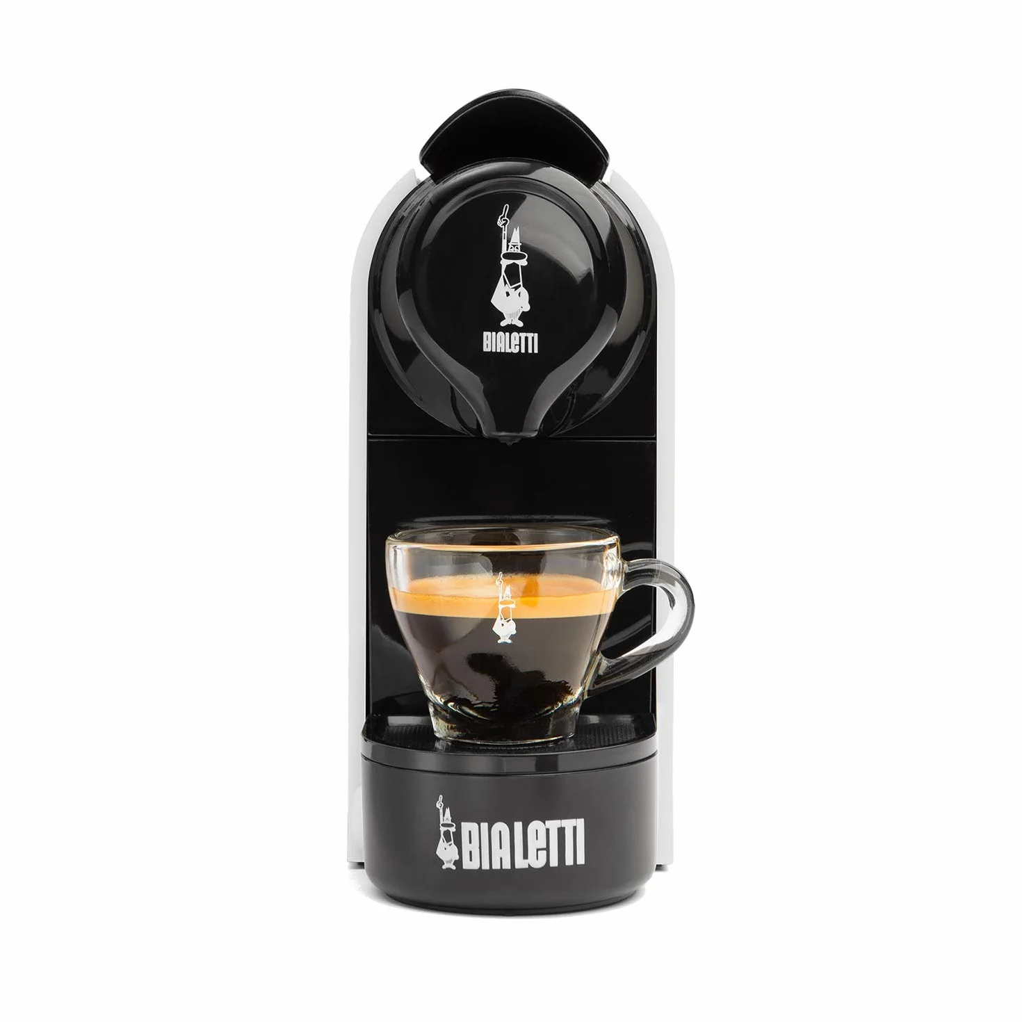 Bialetti Gioia, Máquina de espresso con 32 cápsulas, funciona exclusivamente con cápsulas, blanco