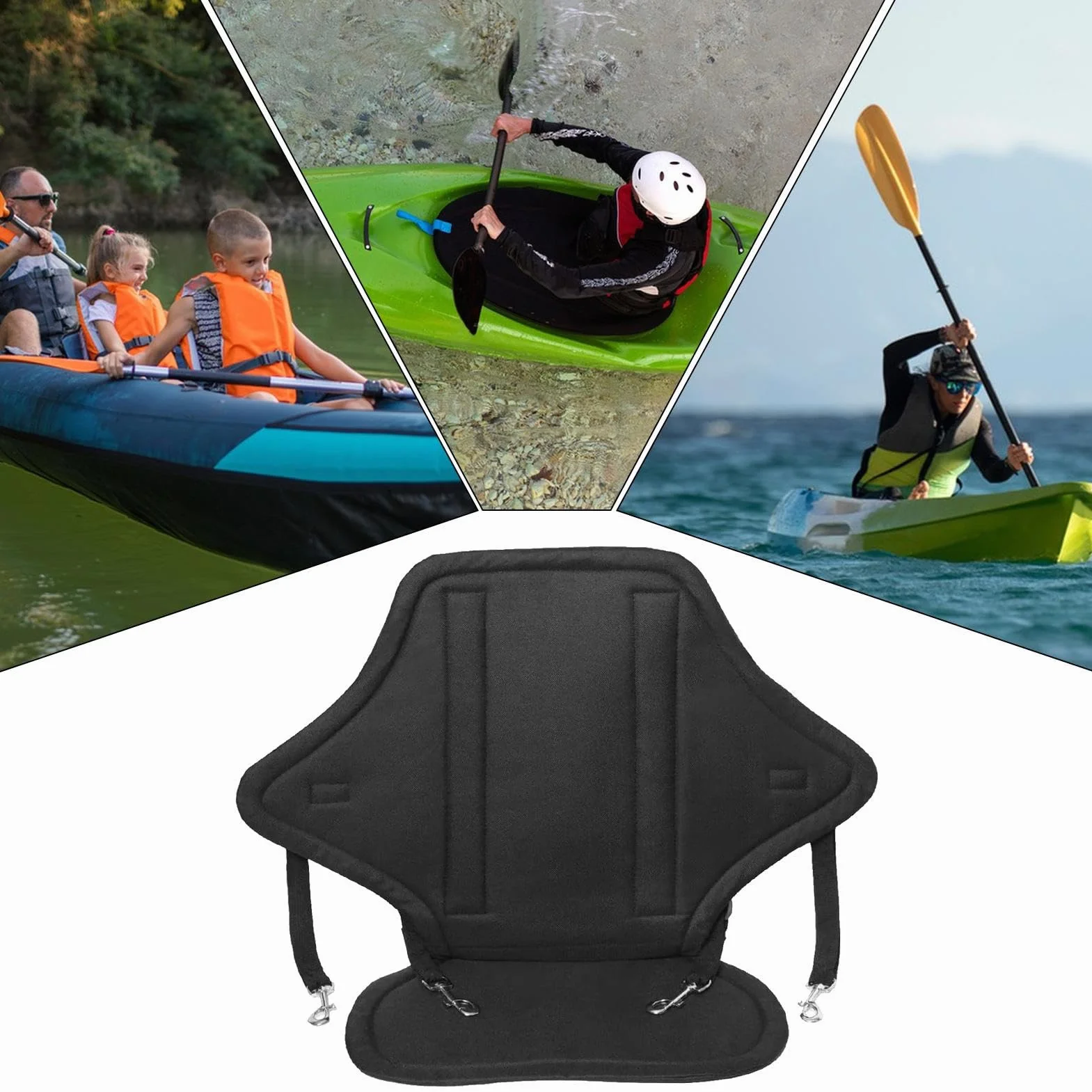 Asientos De Kayak Con Respaldo | Asiento Para Tabla De Paddle Surf | Silla Extraíble Ajustable Con Bolsa Para Tabla Paddleboard Bote Equipo Kayak Hombre Mujer Niño