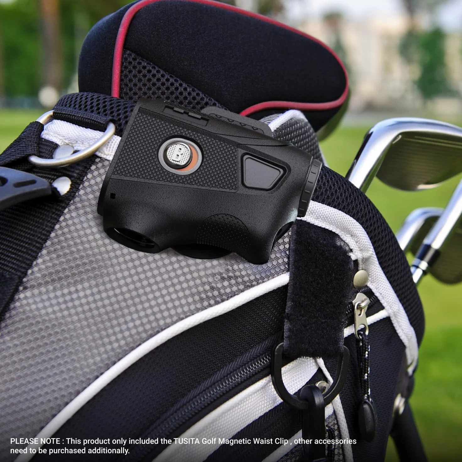TUSITA Golf Steel HUB Clip de Cinturón Compatible con Bushnell Magnéticos Golf Laser Telémetros Accesorios