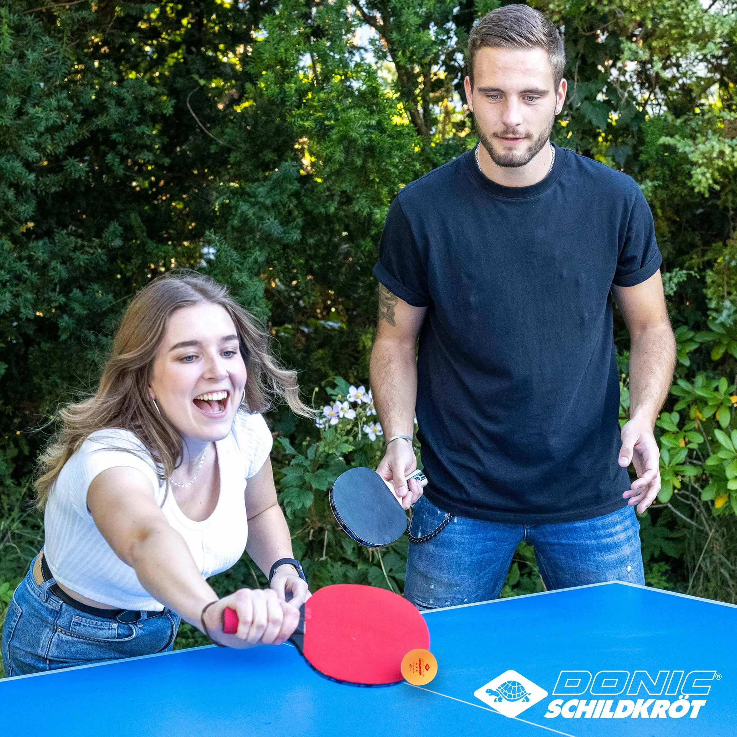 Donic-Schildkröt Pelotas de Tenis de Mesa 3 Estrellas Avantgarde Poly 40+ 3 Piezas Blanco