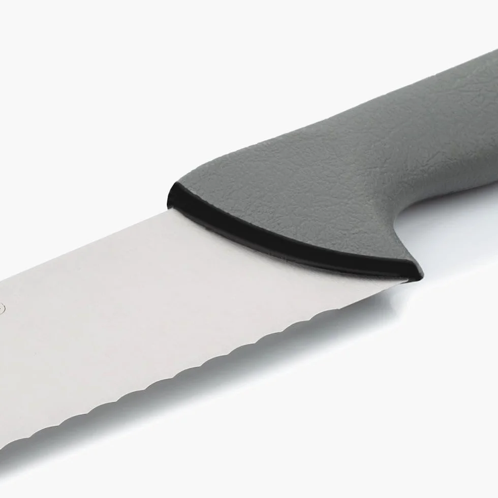 Arcos Cuchillo Pescadero Hoja Serrada Acero Inoxidable NITRUM 350 mm Mango Ergonómico Antideslizante Ideal para Pescado Serie Colour Prof