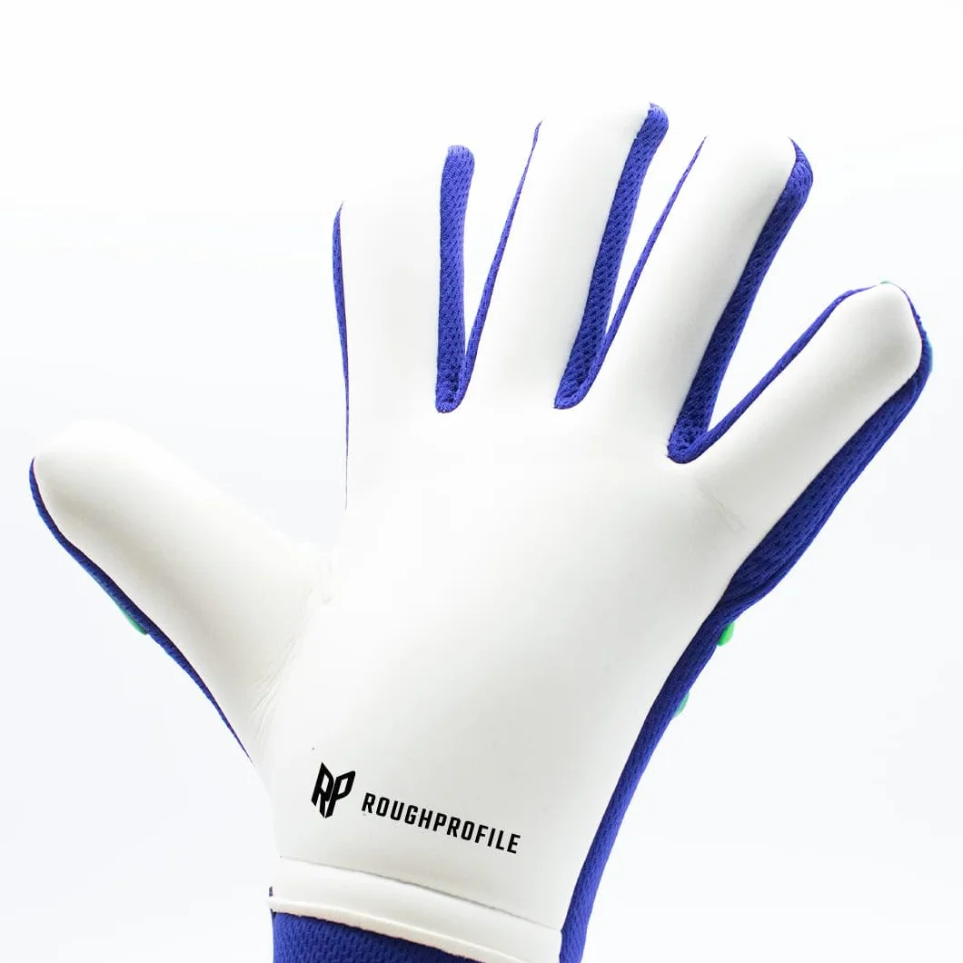 TWOFIVE Salzburg'08 Basic Guantes de Portero Niño Unisex Azul Verde Palma Roughprofile Duradera Corte Negativo Talla 6