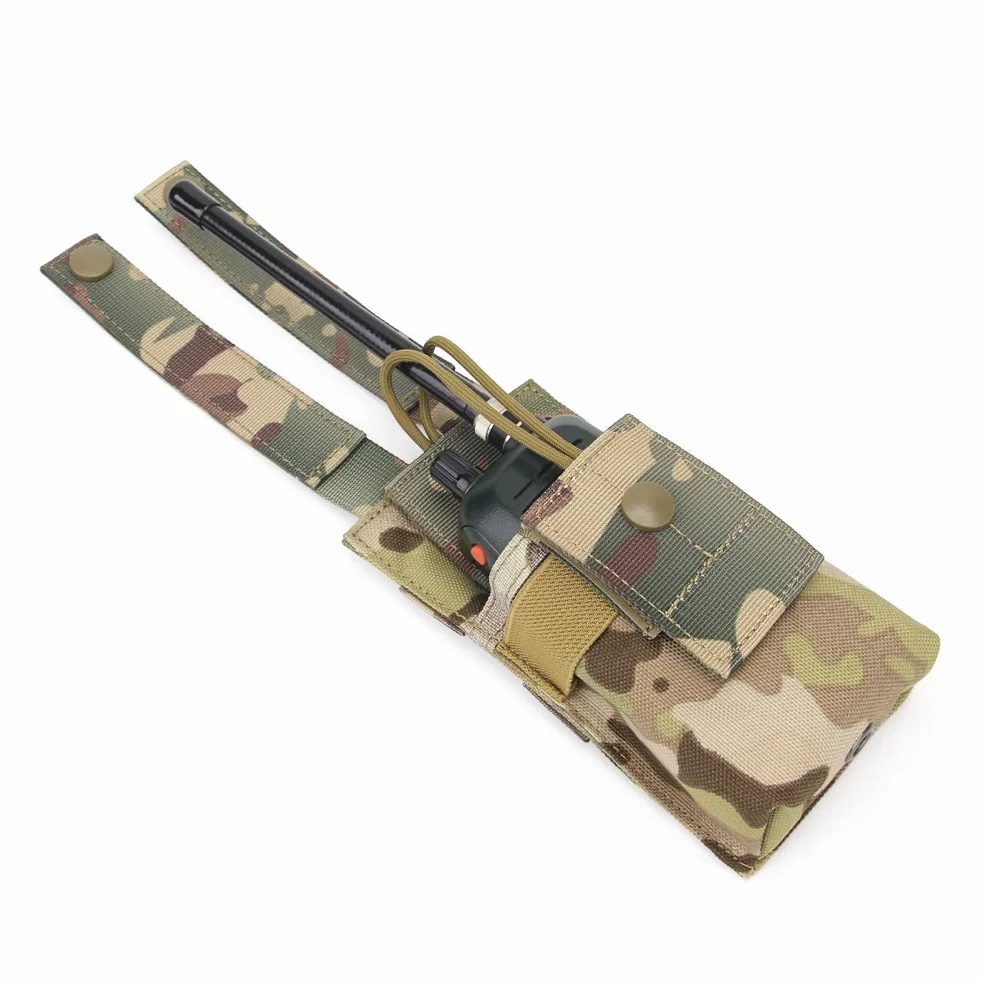 Bolsa táctica MOLLE 1000D para Airsoft walkie-talkie caza paintball