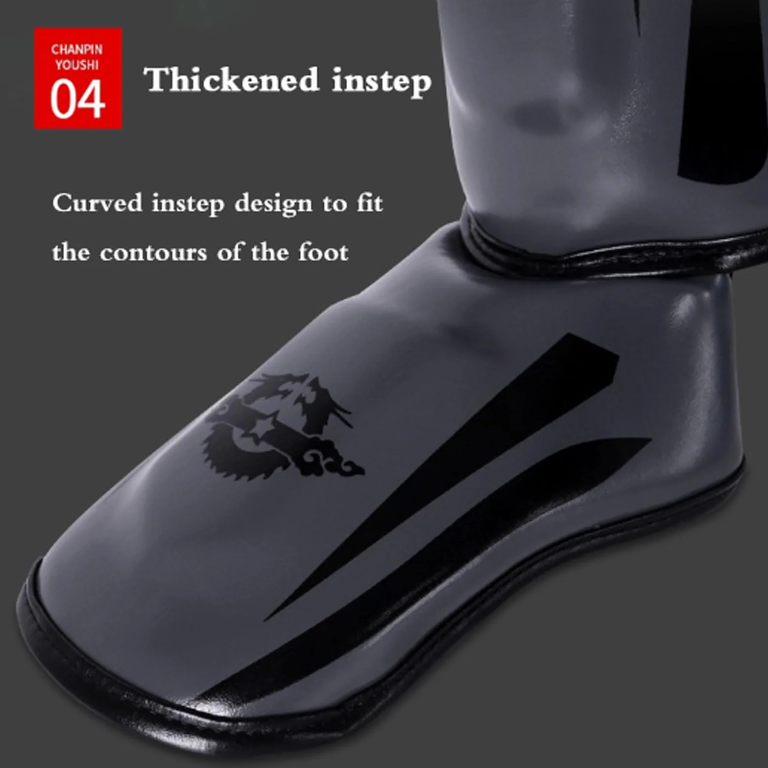 Espinilleras Kick Boxing Protección, Shin Guards, Protectores de Pierna para Kickboxing, Acolchados, Unisex Adulto