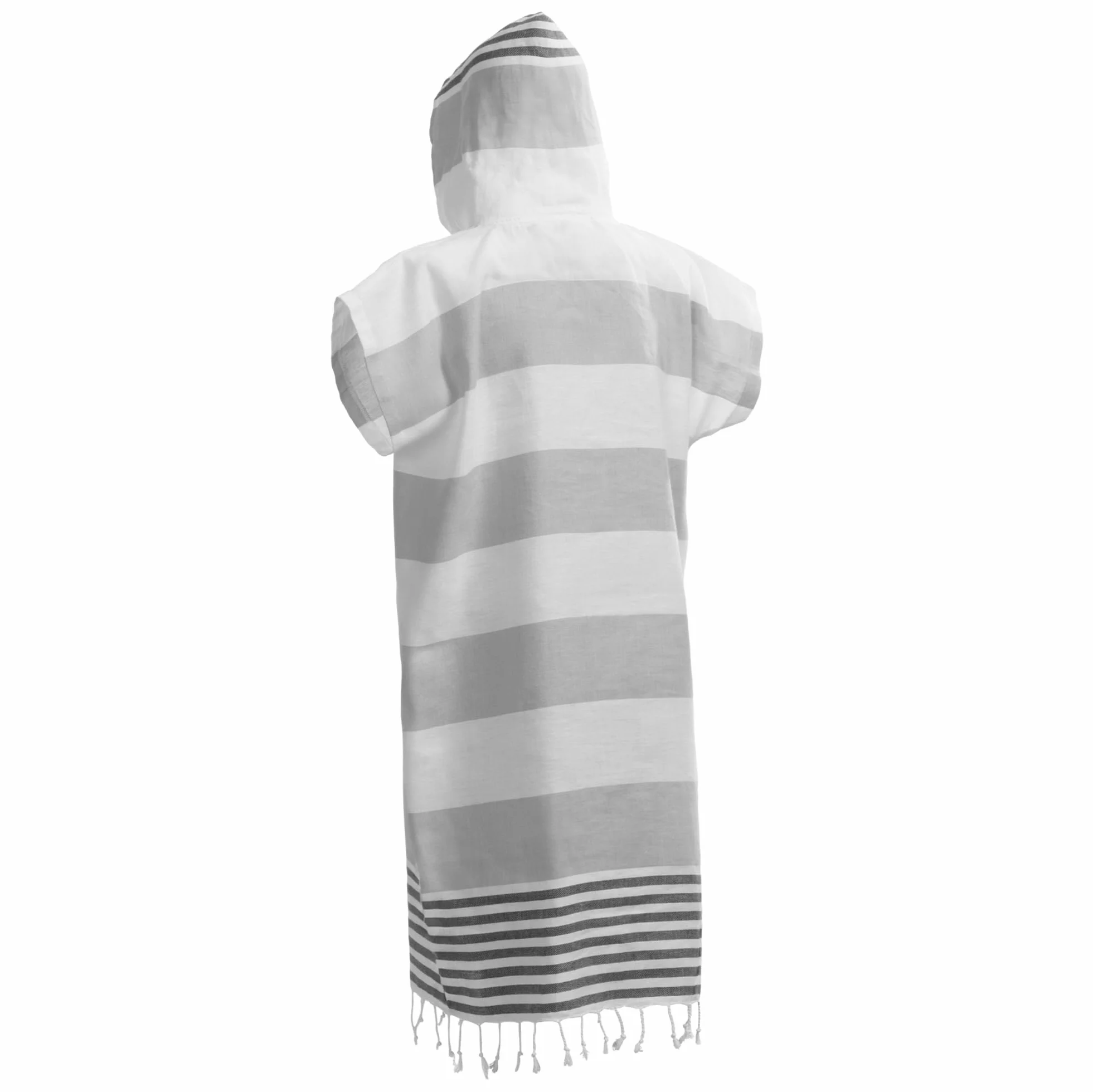 JEMIDI Poncho Surf Hombre Mujer Playa Tela Hammam Ligero Secado Rápido Bolsillo Capucha Toalla Rizo Rayas