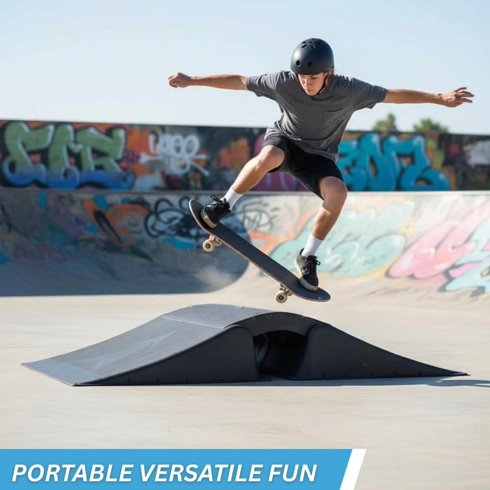Outdoor Play Multi Rampa para Patines en Línea Patinete City Roller Skateboards y Bikes