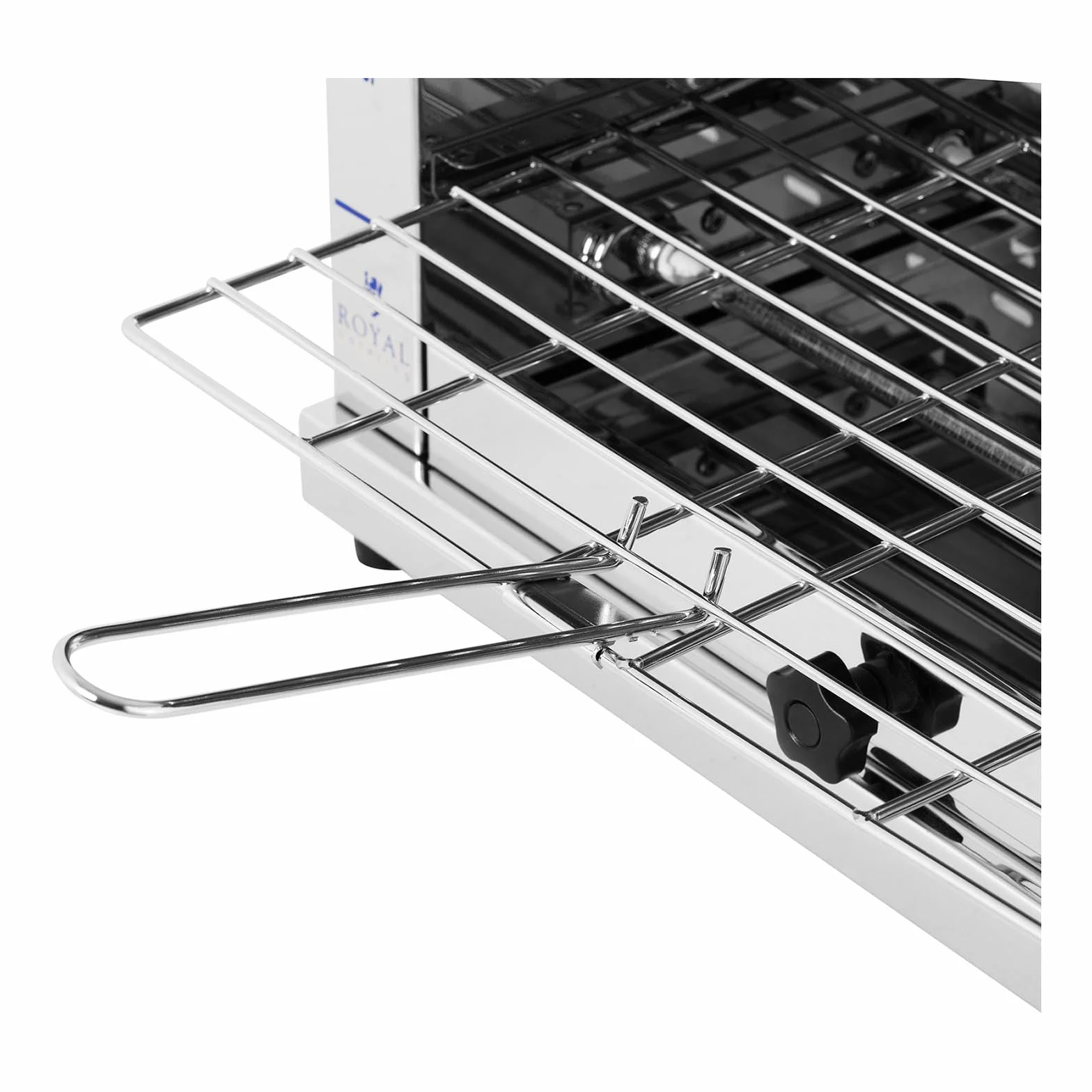 Royal Catering Horno Salamandra para Hostelería Tostador RC-SGI01 (Potencia: 3200 W, Con dos rejillas, Acero inoxidable)