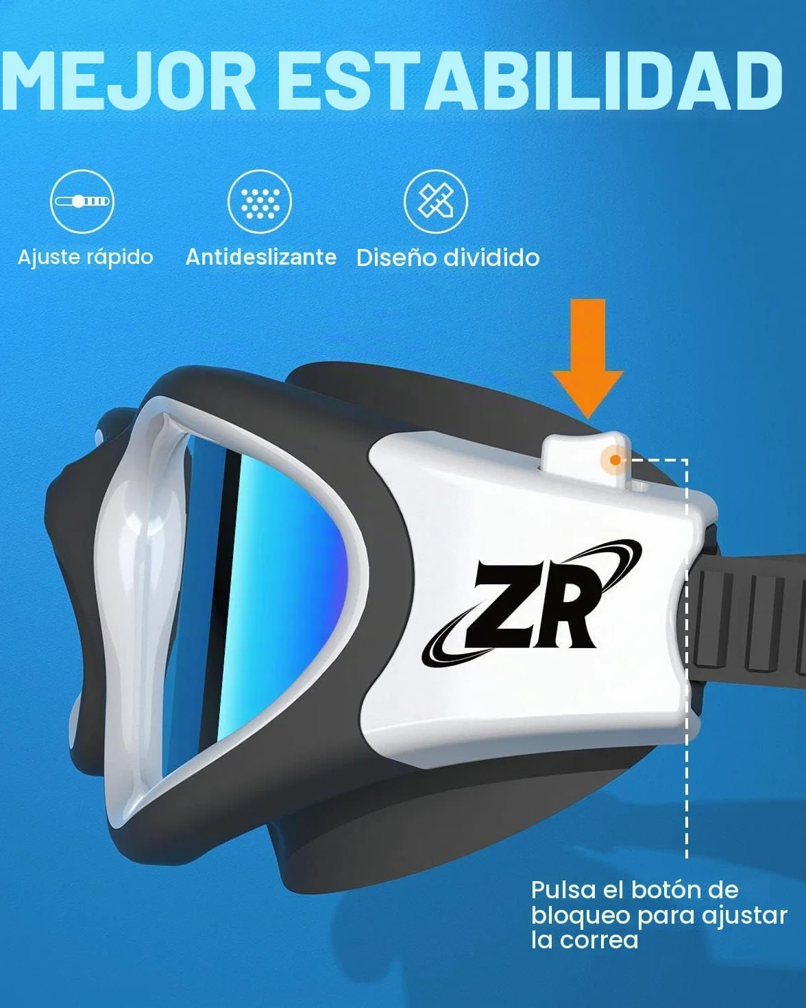 Gafas de natación polarizadas ZIONOR G1 anti niebla UV para adulto