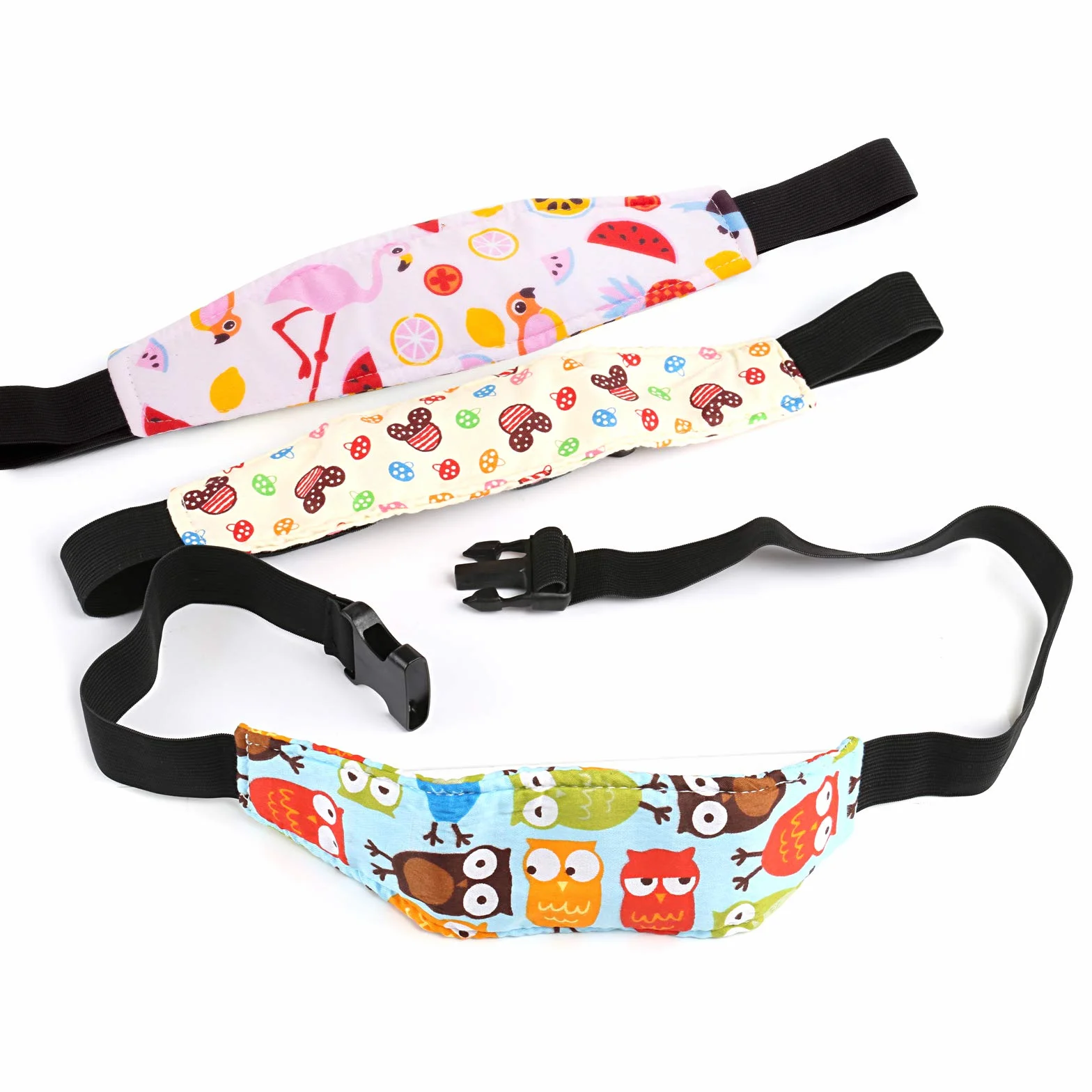 Kesote 3 Soporte Seguridad para Cabeza de Niños Cinturón Ajustable para Silla de Coche Correa de Seguridad para el Asiento del Coche