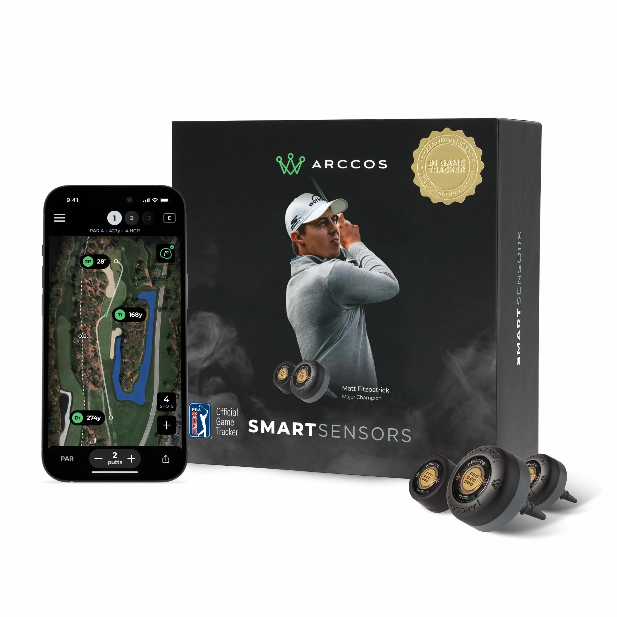 Arccos Sensores Inteligentes Gen 4: Sistema de Seguimiento GPS de Golf con IA