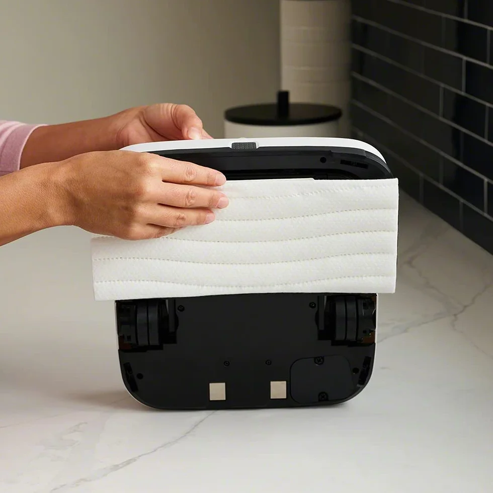 iRobot - Piezas auténticas - Paños para fregar en profundidad para Braava Serie m (7x) - Blanco - Desechables.