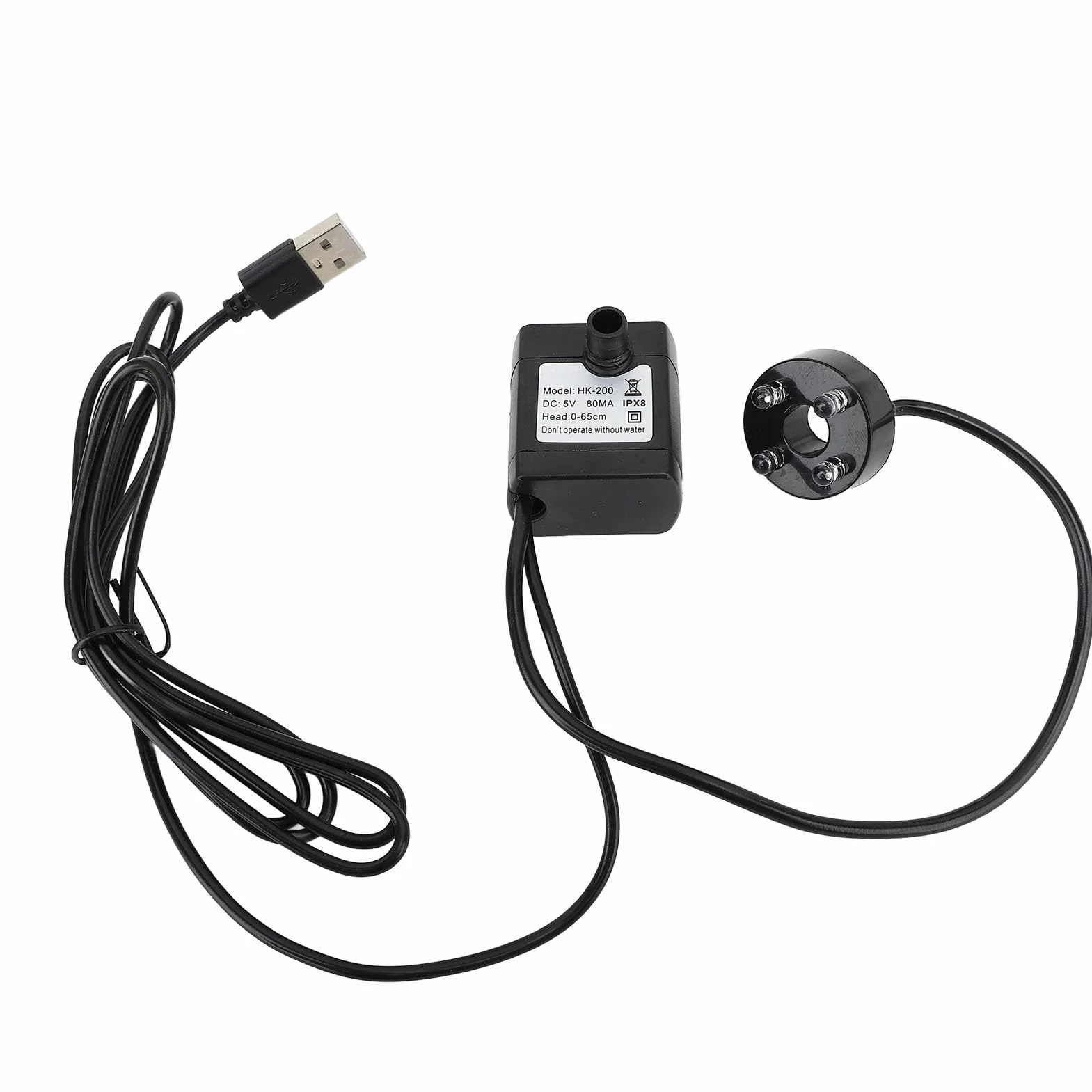 Fuente de Mesa Decorativa USB Bomba Silenciosa Luz LED para Sala de Estar, Fuente de Cascada de Escritorio Premium para Relajación