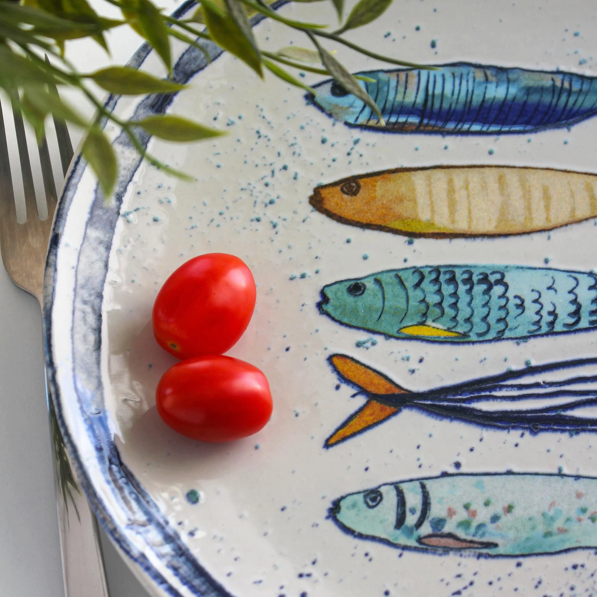 La Mediterránea - Vajilla (18 platos para 6 personas, 26 cm, postre 20 cm, huecas para sopa o ensalada, 20 x 5 cm)