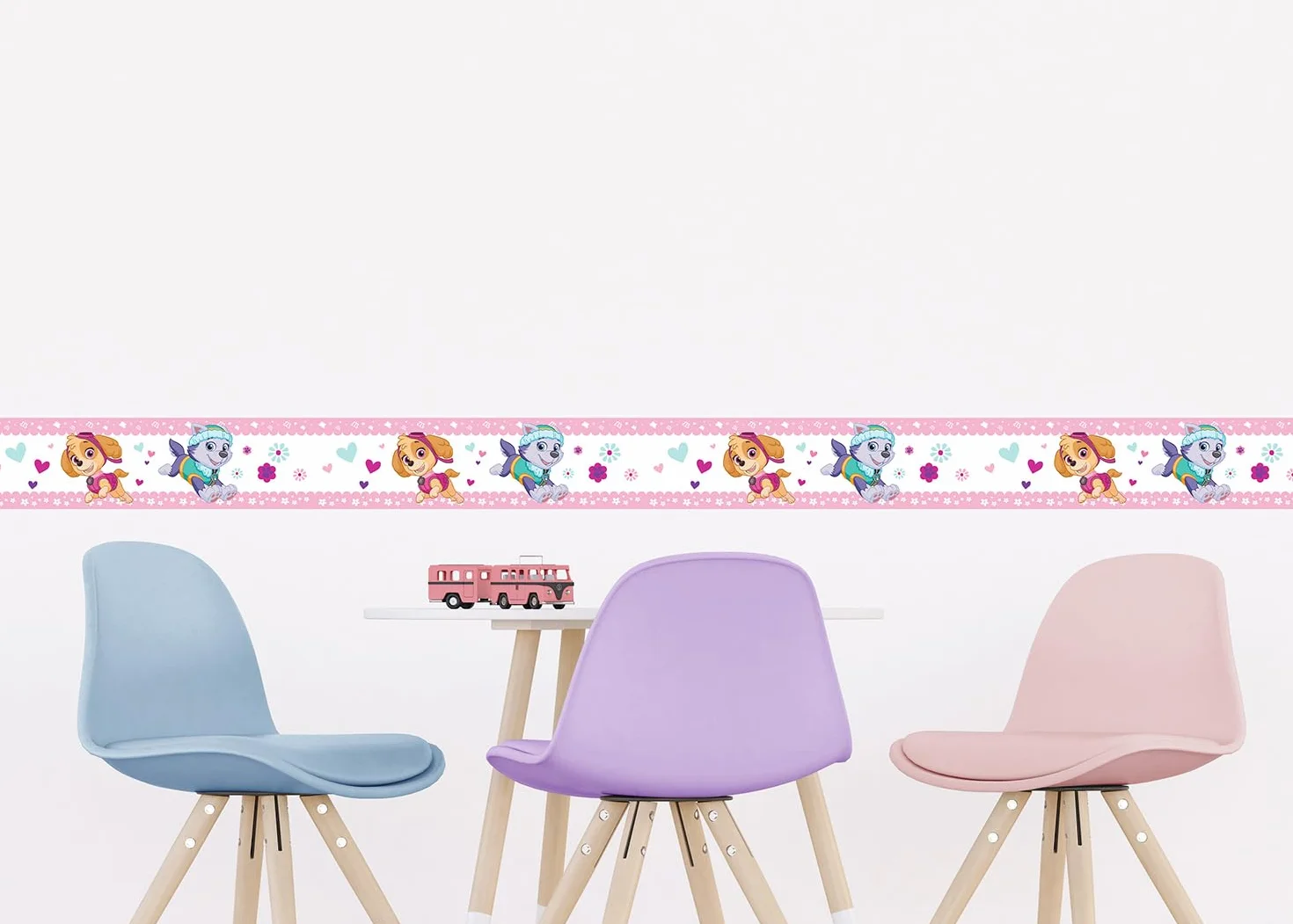 Cenefa autoadhesiva de la Patrulla Canina Pup Power para habitación infantil, de AG Design 500 x 14 cm | AWBD 8014