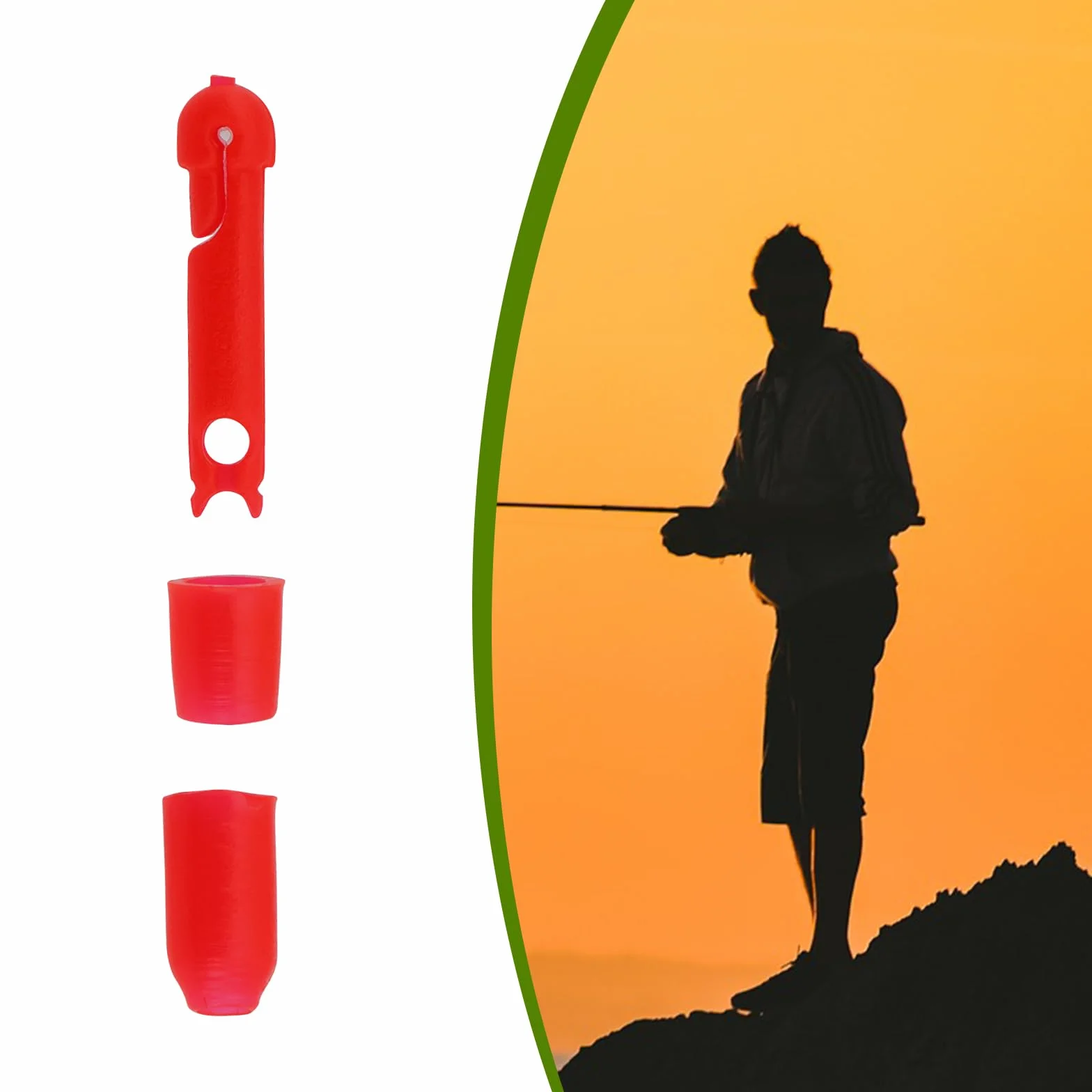 Conectores Elásticos para Caña de Pescar 16,4 mm Accesorios de Pesca 30 Piezas
