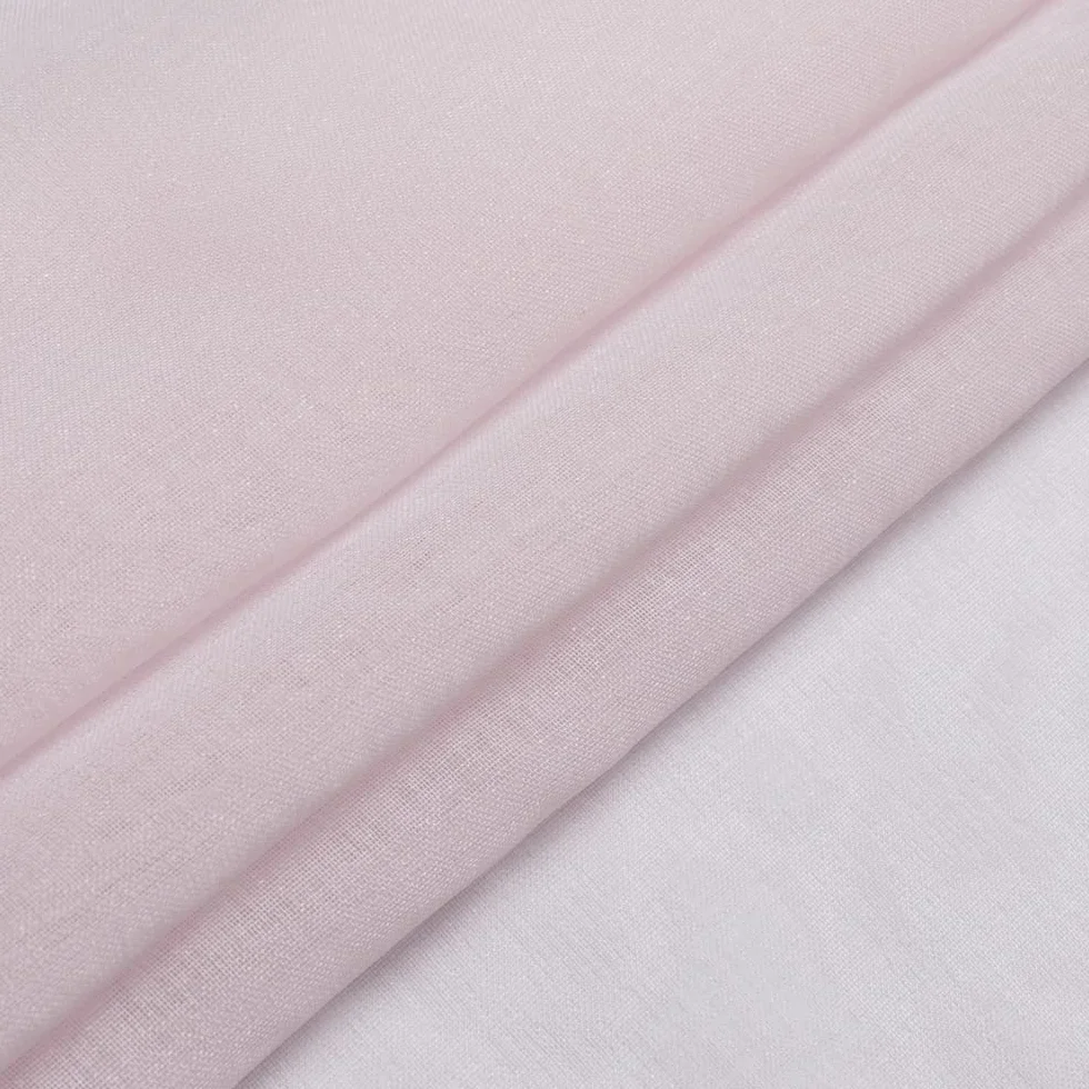 MIULEE Cortinas Translucidas de Poliéster 140x245cm Rosa 2 Unidades