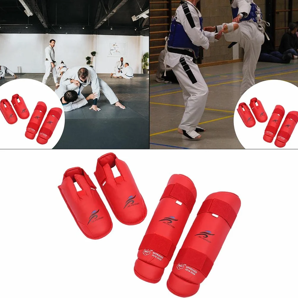 Harilla Strike Shin Guards Almohadillas para Piernas Kick Pads Soporte Kickboxing