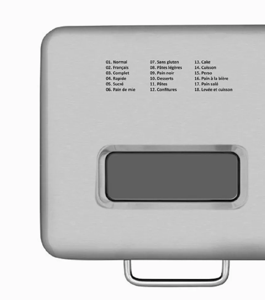 Riviera&bar – Máquina de pan de acero inoxidable 500 W con 18 programas, 3 tamaños (500 g, 750 g, 1 kg), mantenimiento caliente 60 min, salida diferida 15 h, accesorios, panes, pasteles, mermeladas