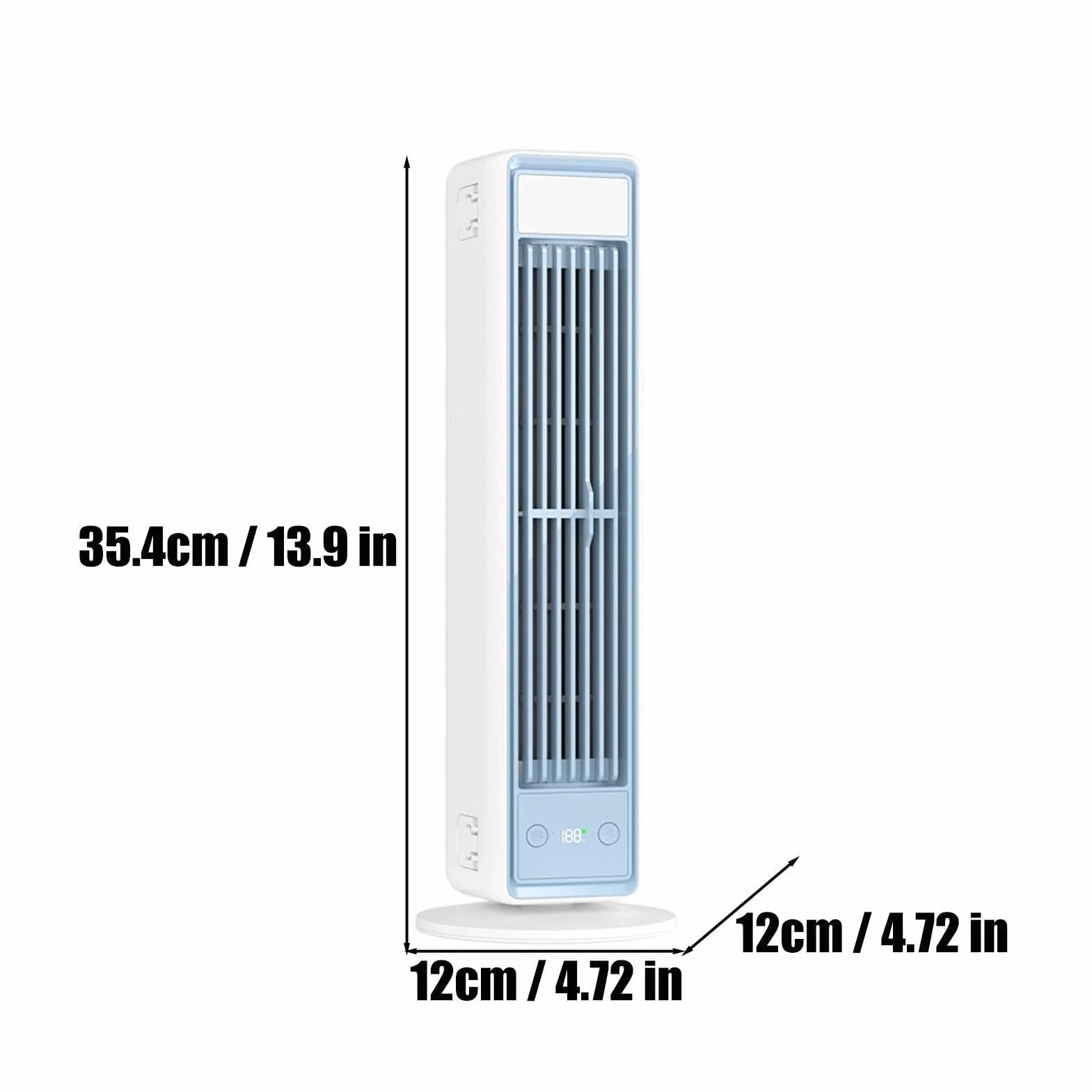 Ventilador Torre Inteligente Con mando a distancia | Ventilador Vertical para cocina garaje casa rodante salón interior exterior