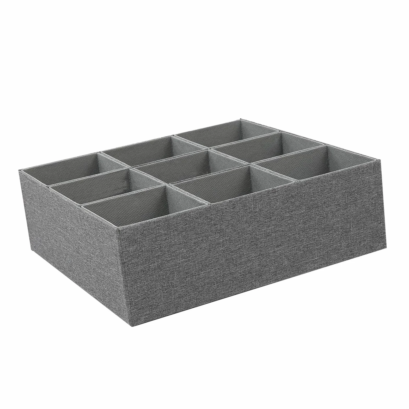 Pssopp Divisores Organizadores de Cajones, Organizadores de Cajones, Caja de Almacenamiento de Tela para Ropa Interior, Calcetines, Pañuelos, Corbatas, Cinturones, Ropa de bebé, Organizador de,