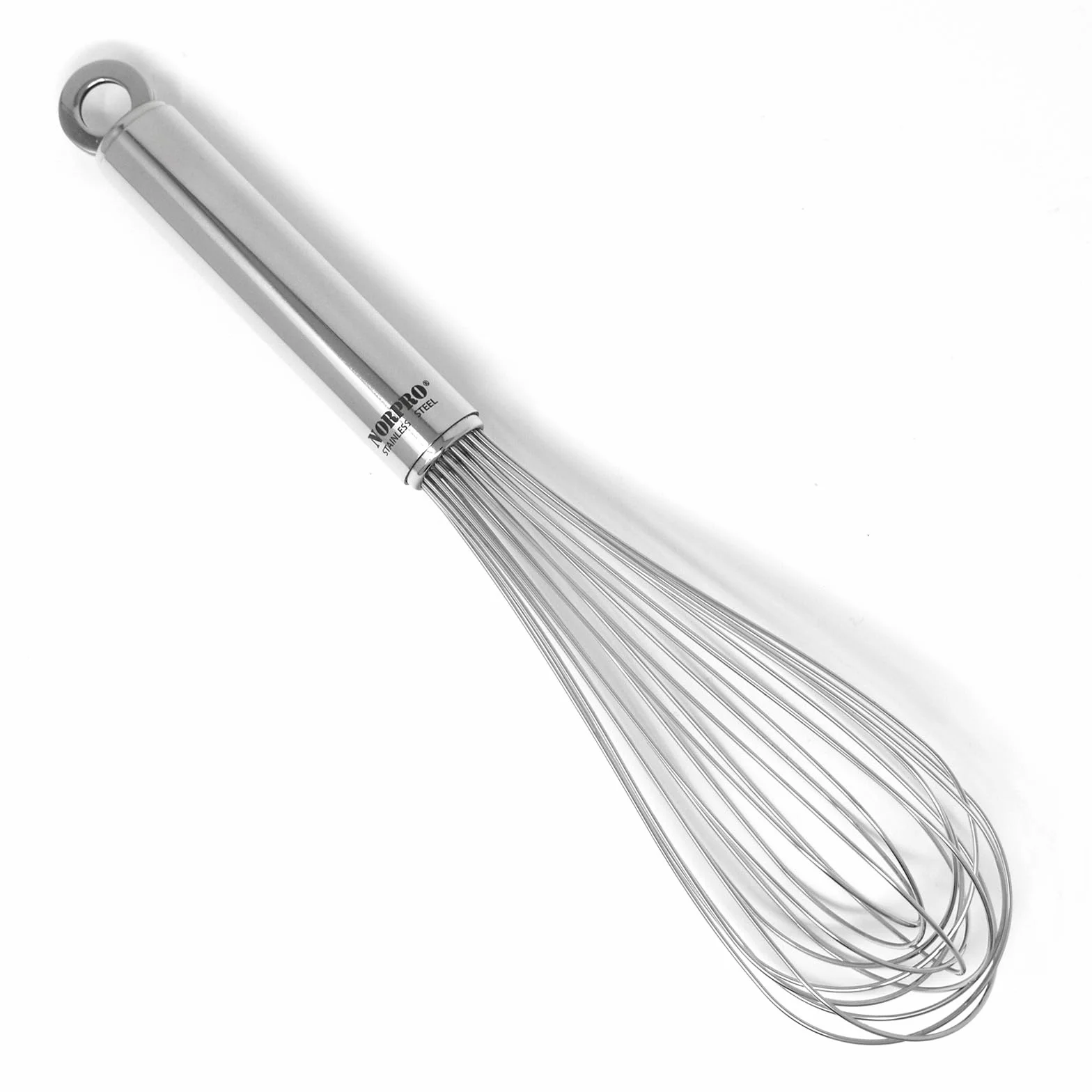 Norpro – Paleta de albañil Corona Alambre de 12 Globo batidor de Varillas de Acero Inoxidable, Acero Inoxidable, Plateado, 12 Wire