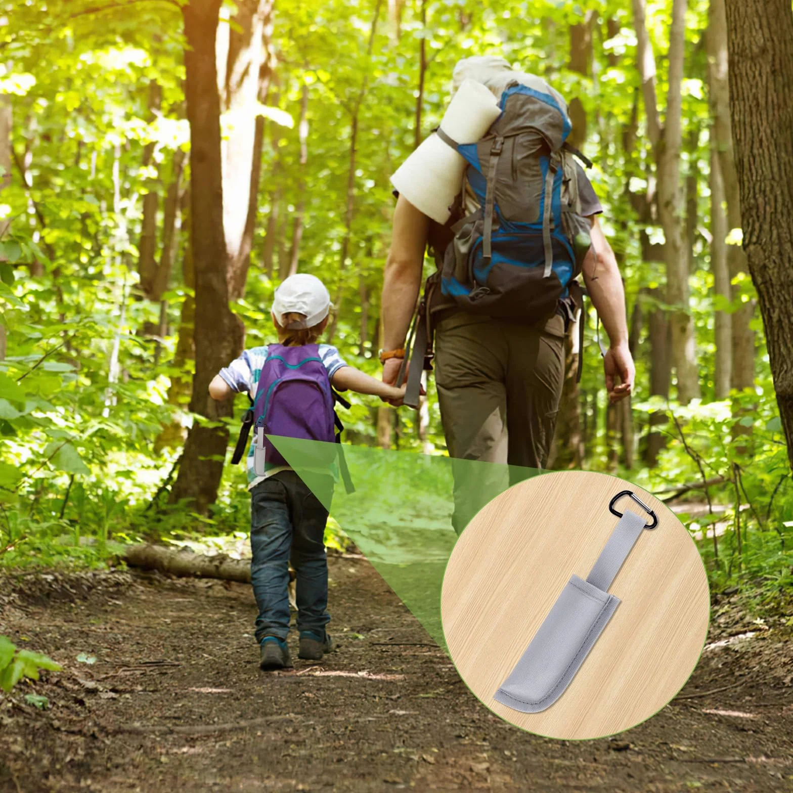 Cuchillo de tallado para niños con mango de madera plegable y guantes