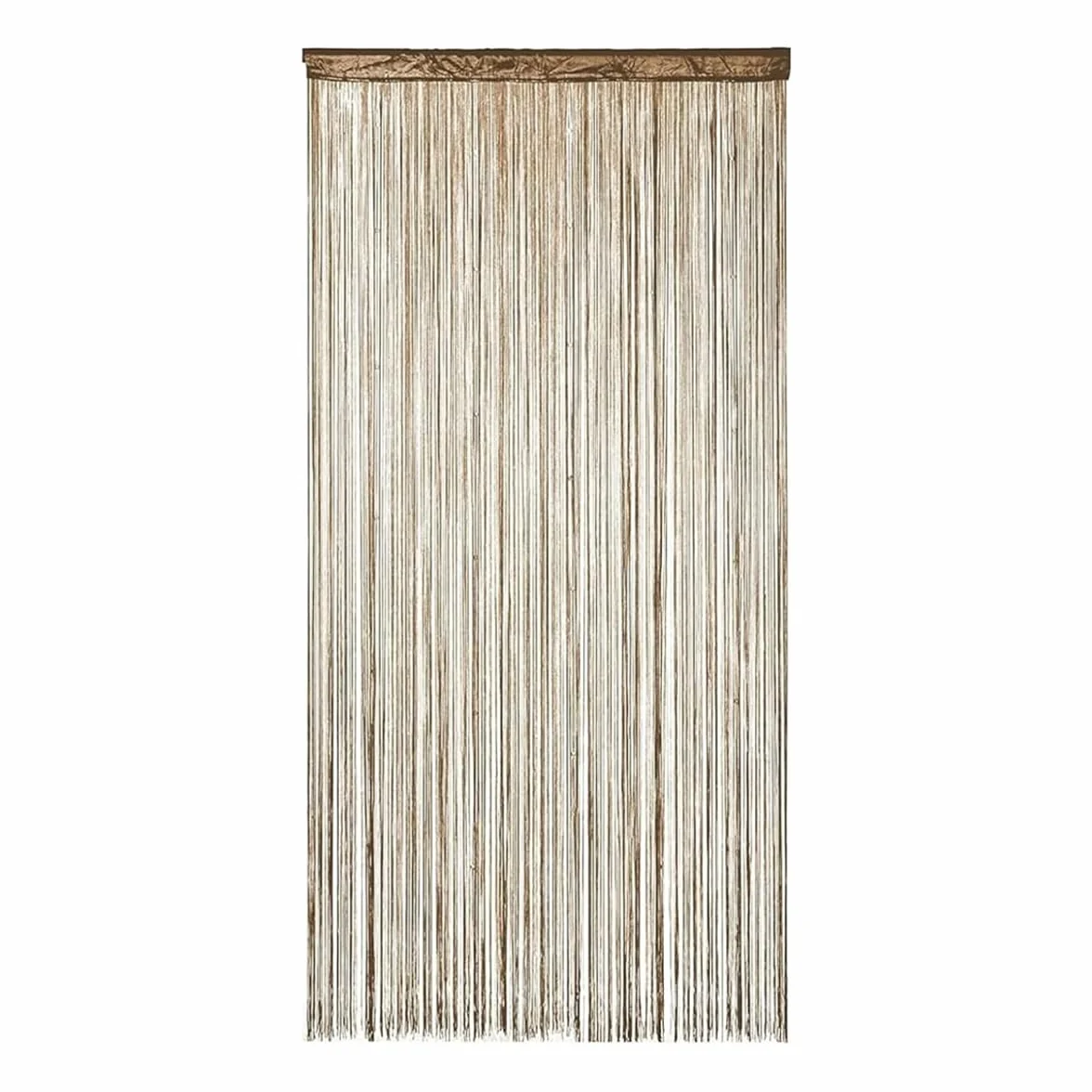 Cortina de hilo para puerta de patio, 200 x 100 cm, ideal como separador de ambientes o decoración, con borlas decorativas y brillantes para puertas y ventanas.