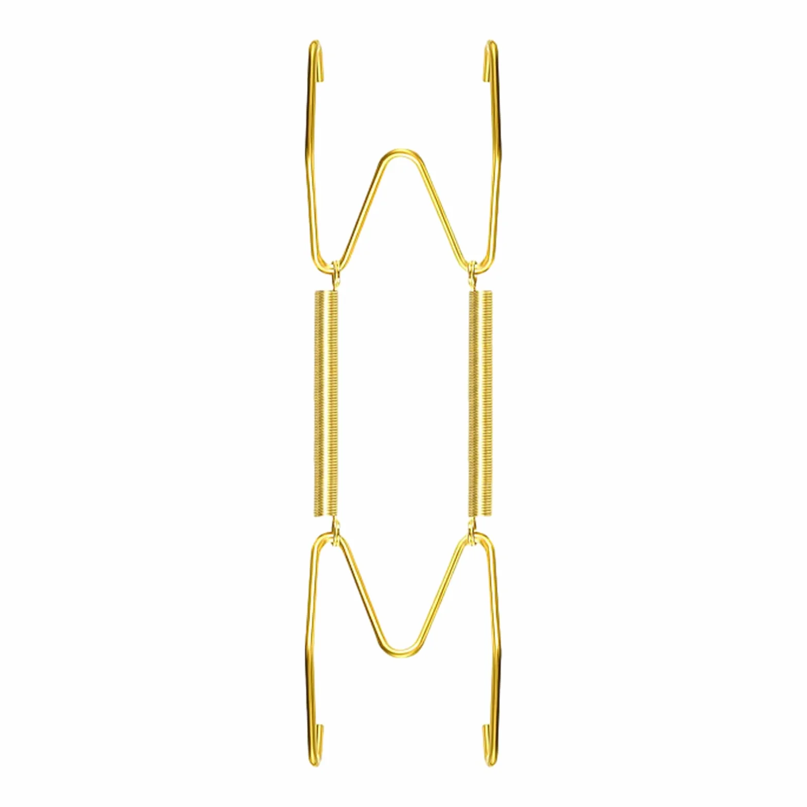 Genérico Hangers invisibles de latón: soportes de metal ajustables para platos decorativos, ganchos pequeños para azulejos, soportes de pared delgada para exposición elegante | Curvarse por