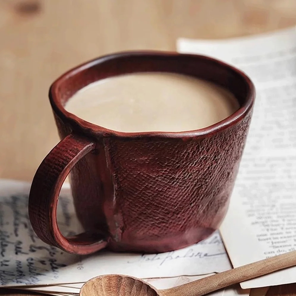 NEBE Taza Café Taza De Café Creativa Hecha A Mano, Té For Desayuno En Casa, Restaurante Retro(D)
