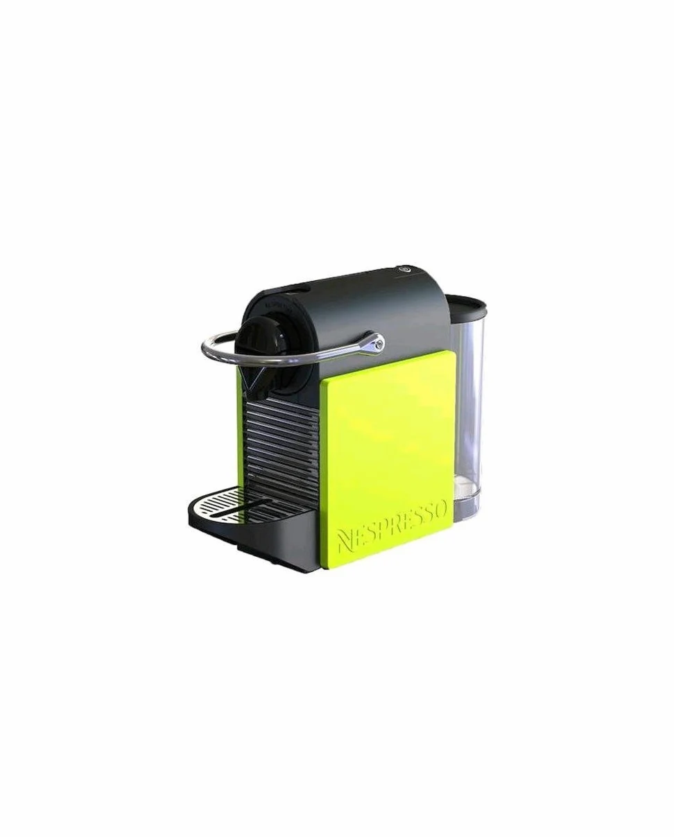 Krups Nespresso Pixie Clips XN3020 - Cafetera de cápsulas de 19 bares, 2 programas de café, bandeja extraíble, indicador luminoso de depósito vacío y función de autoapagado, color amarillo y negro
