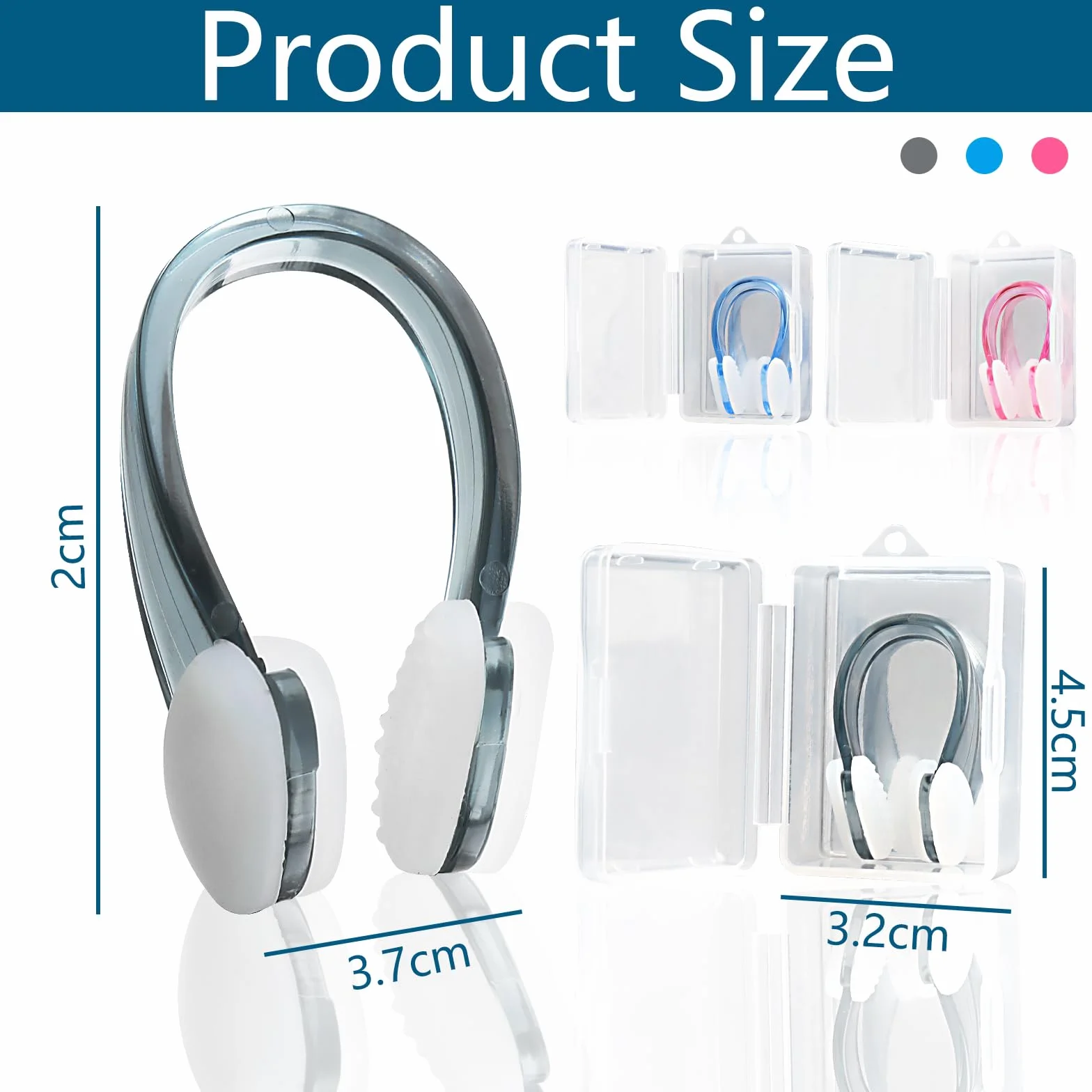 UKOFEW Pinzas de Nariz para Natación Clips Nadar Adulto Niños 3 Colores