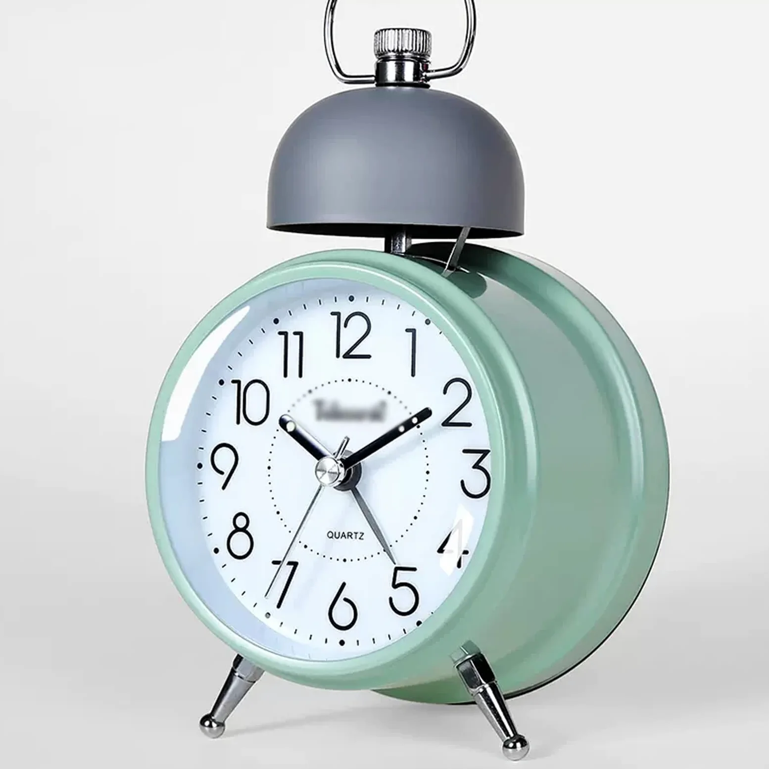 Despertador, 3, 5 pulgadas con luz nocturna y timbre, funciona pilas(D)