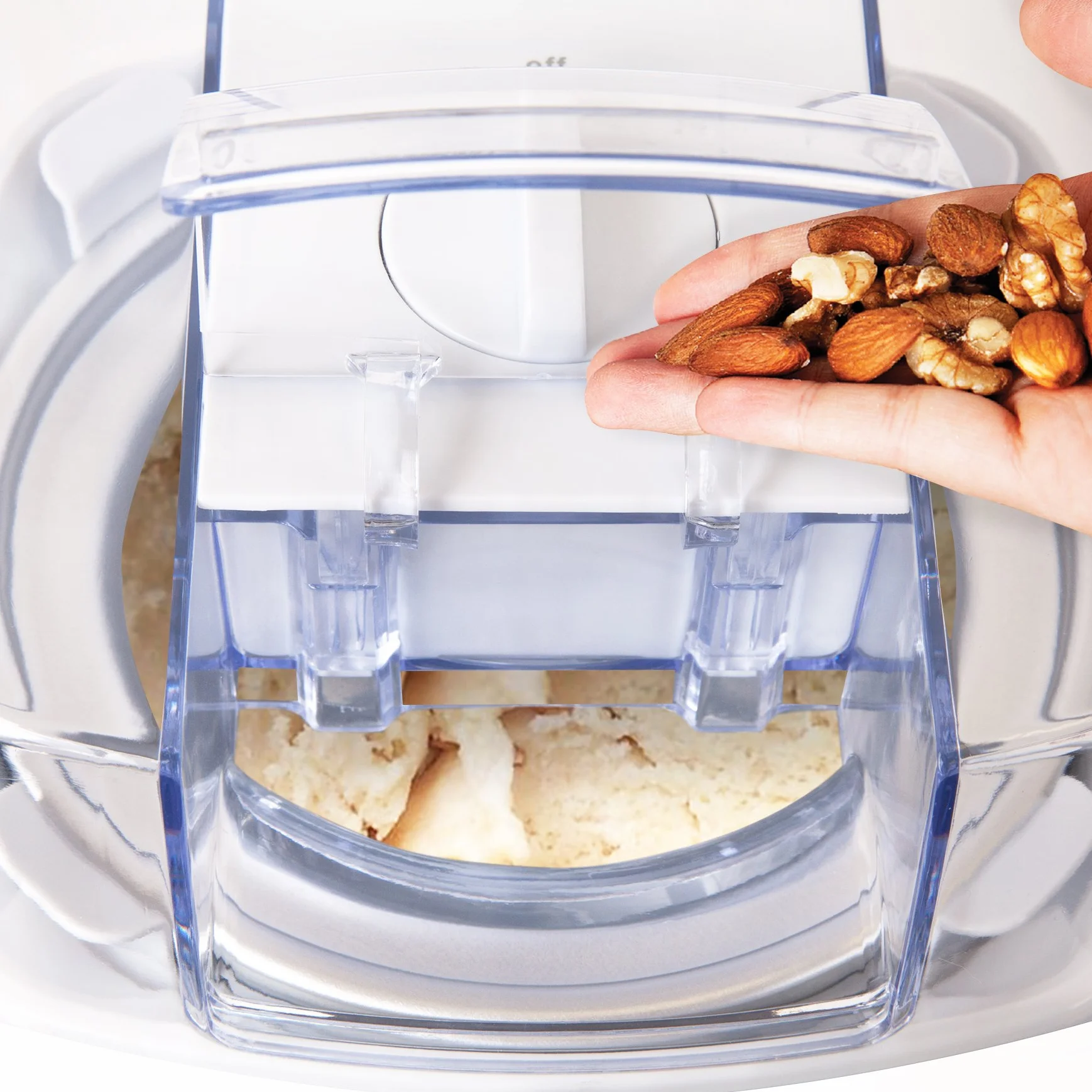 Duronic IM540 Heladera con bol de congelación de 1.5L para hacer helados en 15 a 30 min | Gran potencia | Incluye pala y accesorios | Desmontable y facil de limpiar | Helados caseros sorbete y yogur