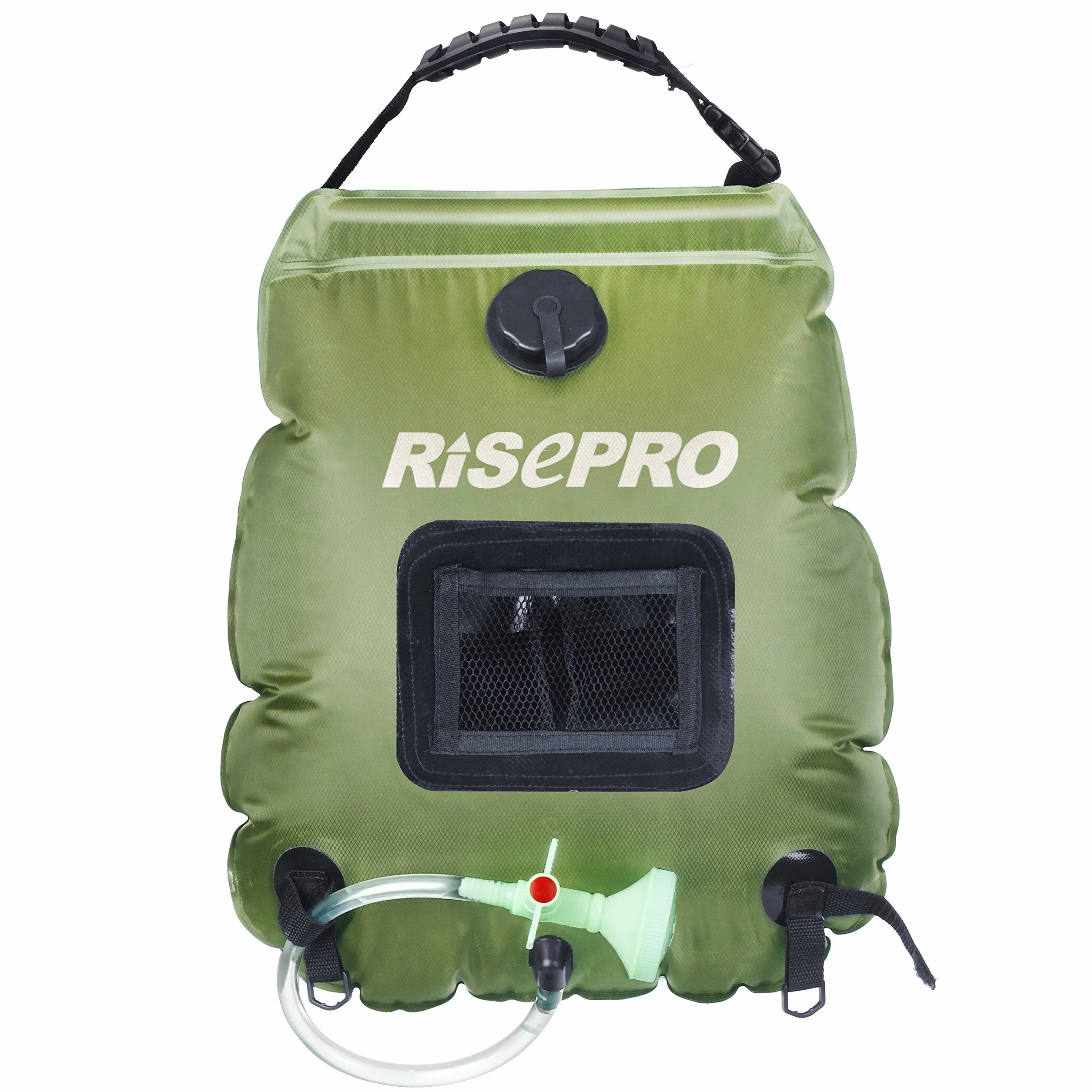 Bolsa Solar de Ducha 5 galones 20 l para Acampar con Agua Caliente 45 °C