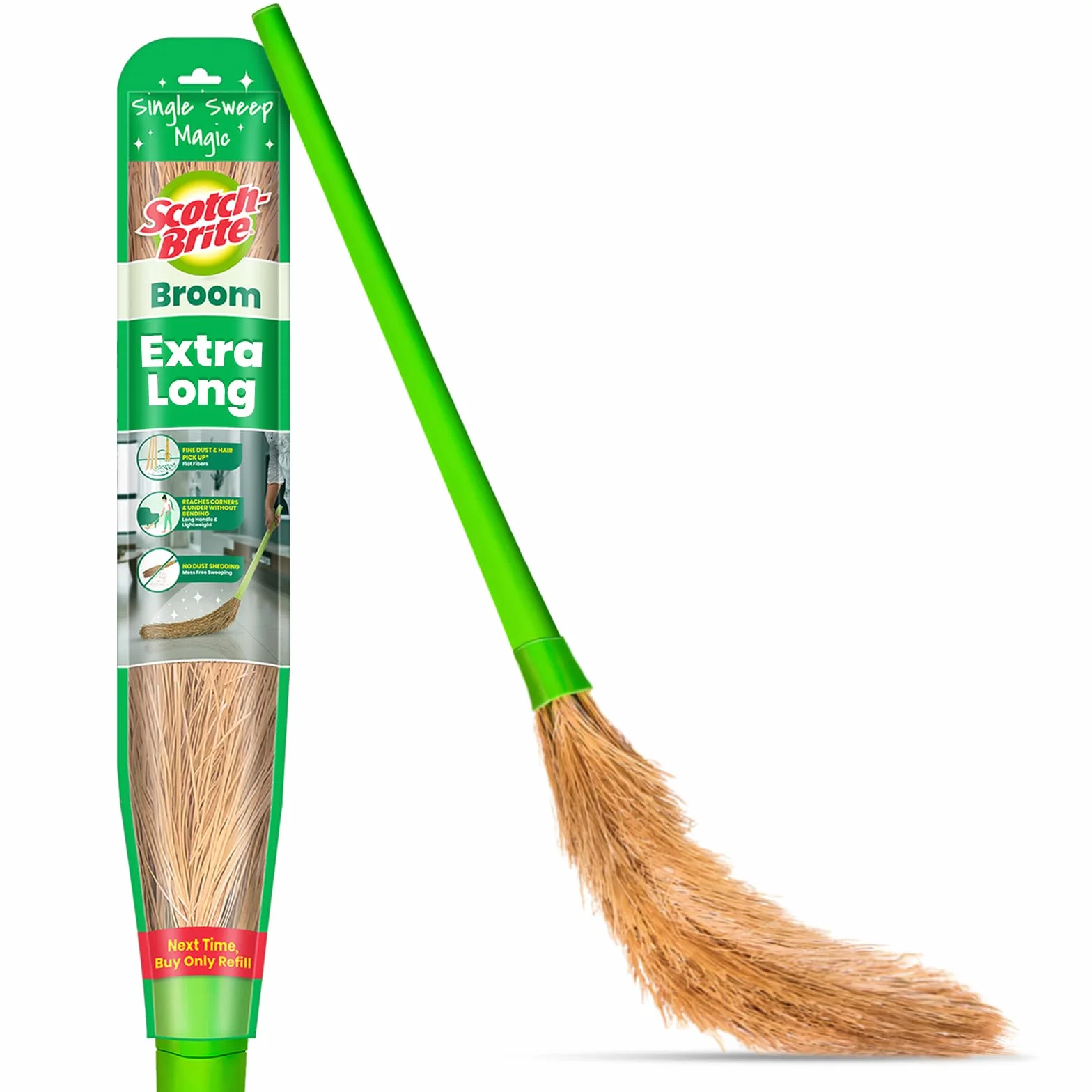 Scotch-Brite Escoba de Fibra sin Polvo