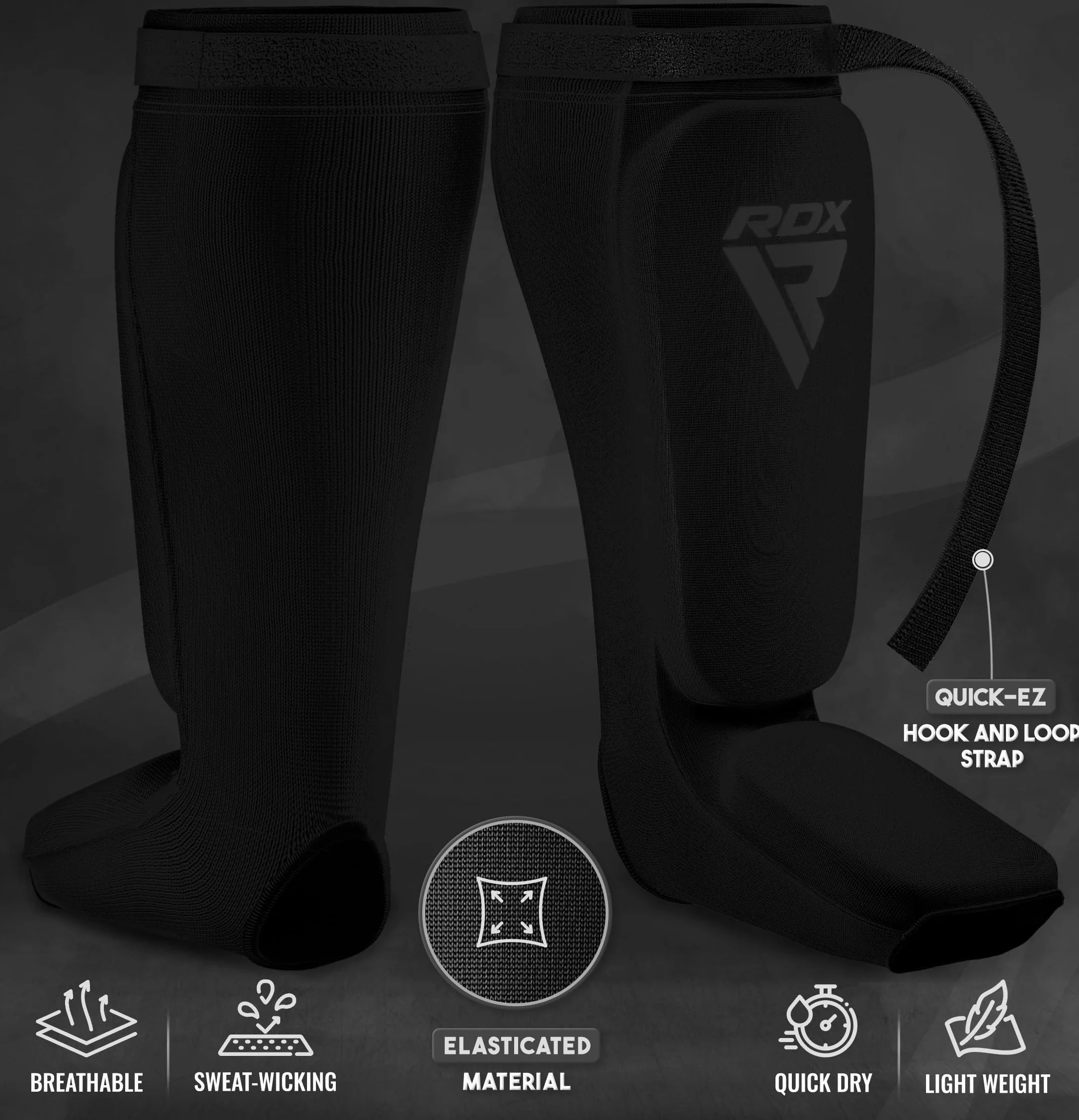 RDX Espinilleras Kick Boxing Muay Thai Protección Pads SATRA MMA Shin Guardia Sparring Boxeo BJJ Kárate Entrenamiento