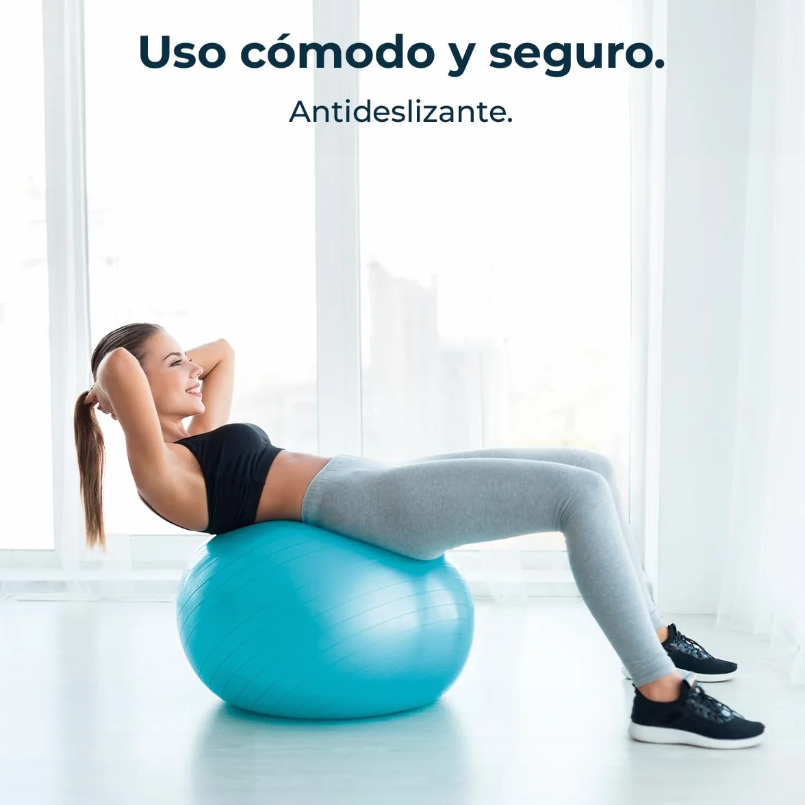 Cecotec Fitball DrumFit 65 Piłka do Pilates Fitness 65 cm Maksymalne Obciążenie 200 kg