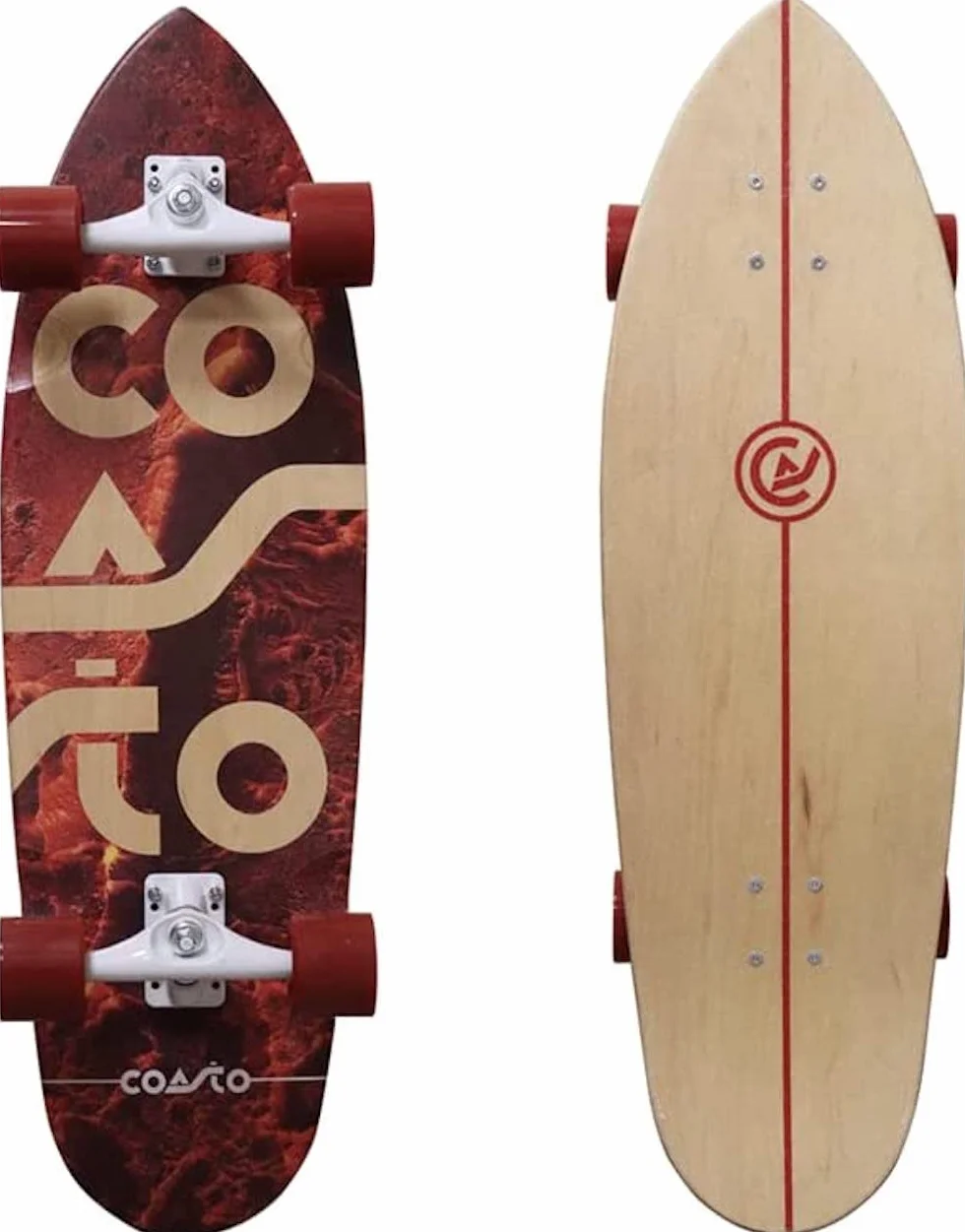 Coasto Surfskate Skatepark Street Pumptrack Surf Tabla Crucero Todoterreno Trucks Cubierta Transparente Adherente