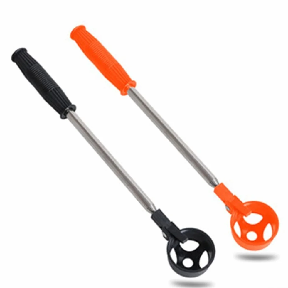 Telescópico para recuperador de pelotas de golf para recuperación sin esfuerzo de zonas de difícil acceso (naranja)