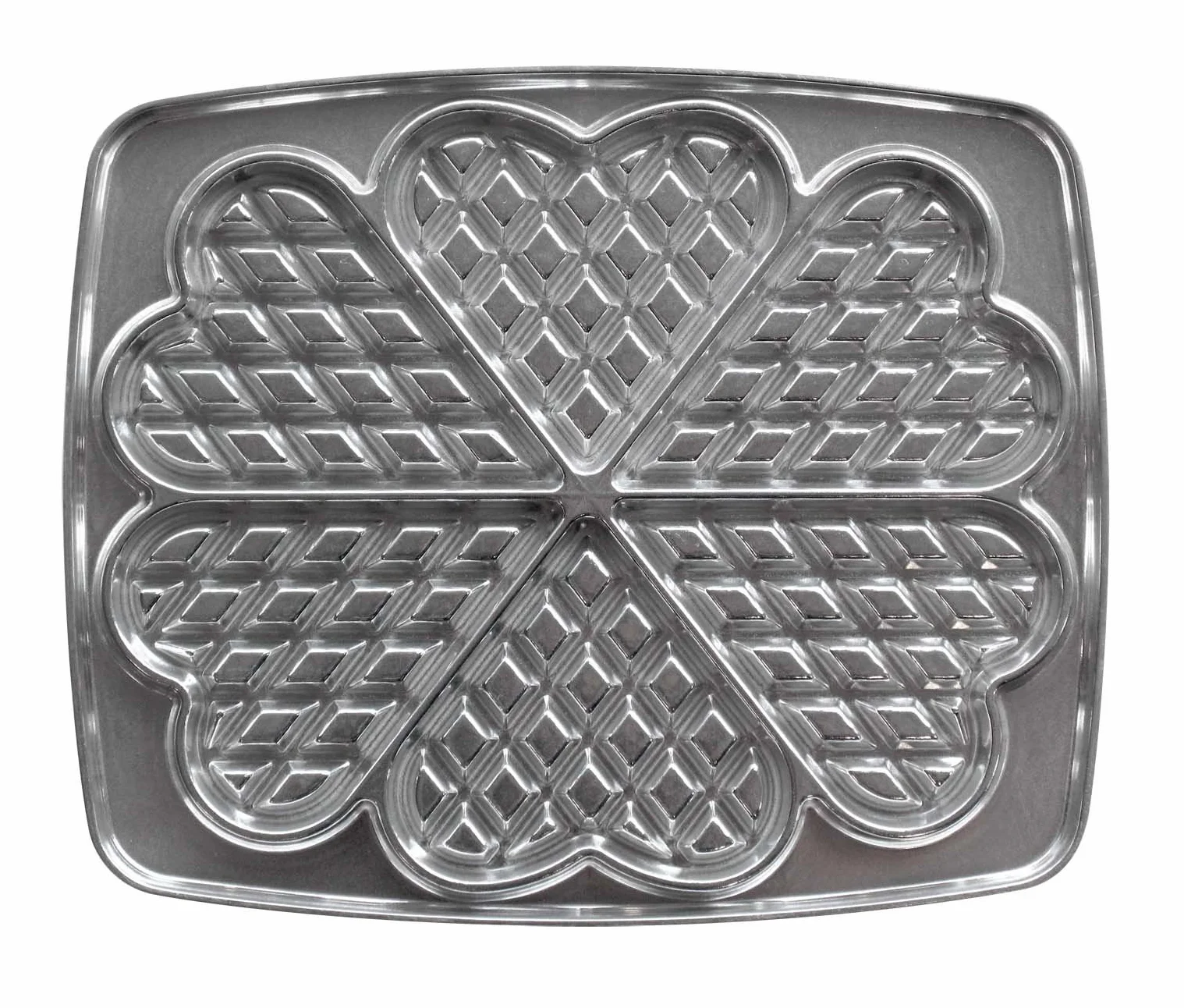 Lagrange 030521 gofres Corazón Placas de aluminio fundido para gofrera (Compatible con las referencias: 039111, 039211, 039411, 039511)