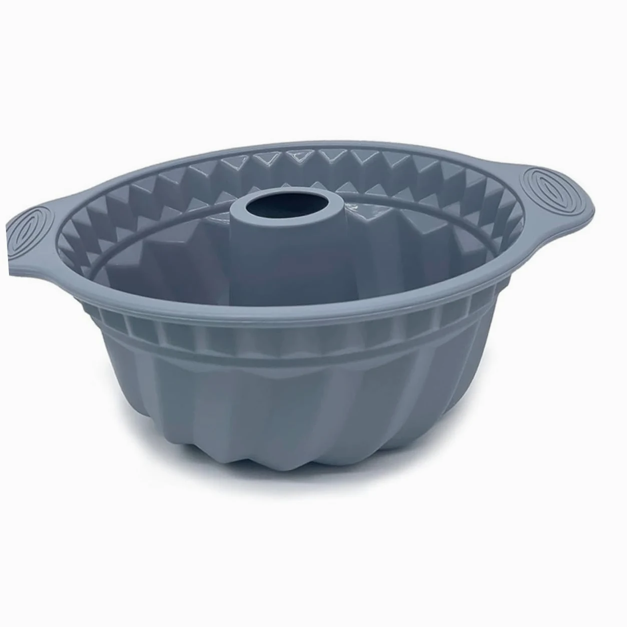Mobestech 3piezas Molde Redondo De Silicona para Pasteles Antiadherente para Hornear Mousse De Herramientas para Hornear Pastel Casa Molde De Tubo Acanalado para Bizcochos