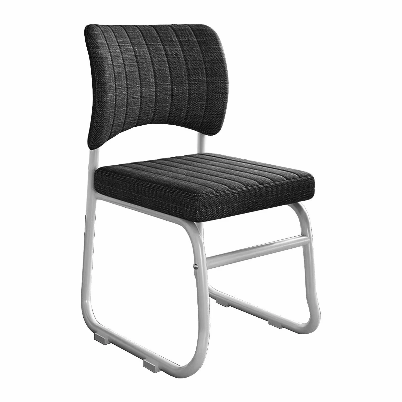 Sillas de oficina sin ruedas, Silla ergonomica escritorio for salas de conferencias, Sillas for invitados y Sillas escritorio, Silla de comedor cómoda y apilable, Silla de computadora fija(Brown)