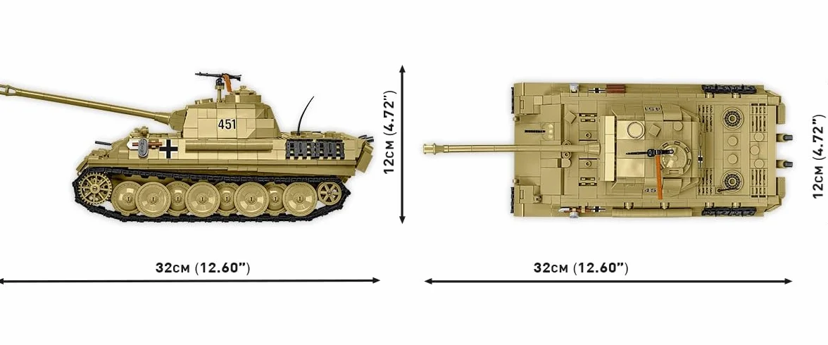 COBI Colección Histórica Panzer V Panther AUSF. G Pudel Tank