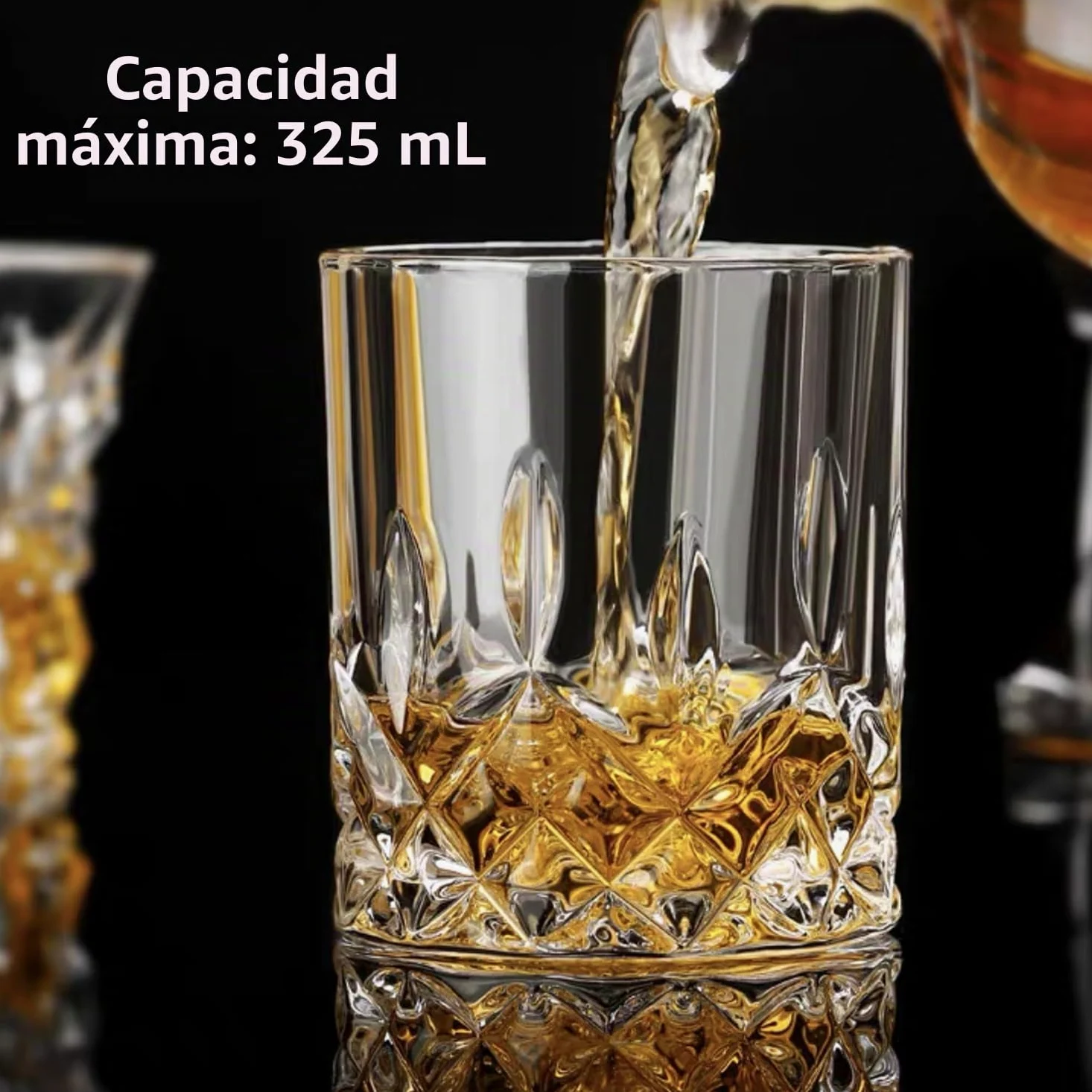Vasos de whisky – Juego de 6 vasos de 325 ml para whisky escocés, ron, bourbon y más | Vasos de 325 ml aptos para lavavajillas para whisky, bourbon, escocés, ron, cócteles y regalos