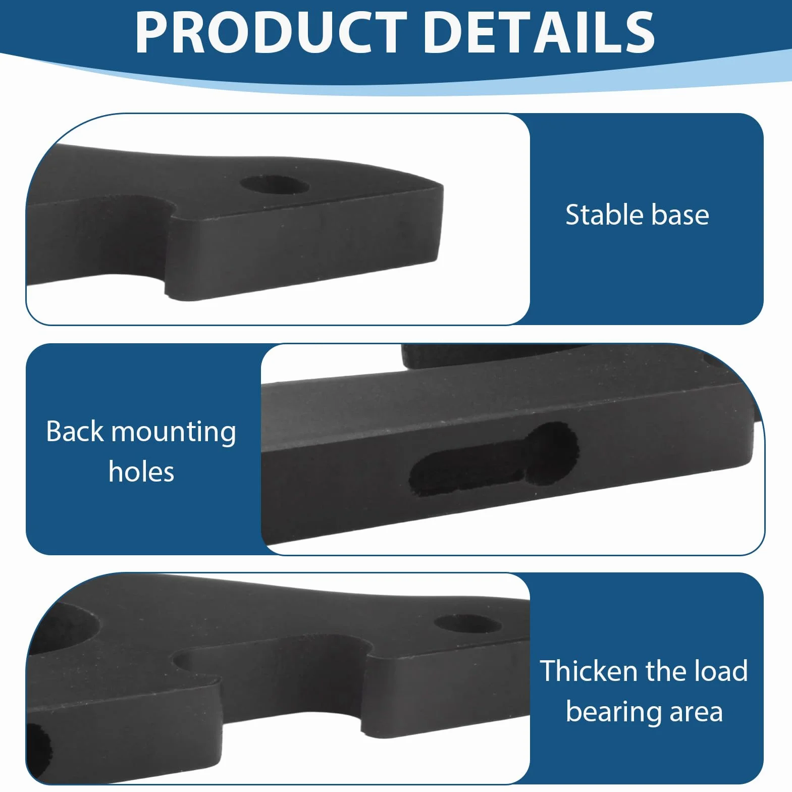 Soporte de Pared para Katana de Madera Negro, Gancho Universal para Espadas Samurái Tanto Wakizashi