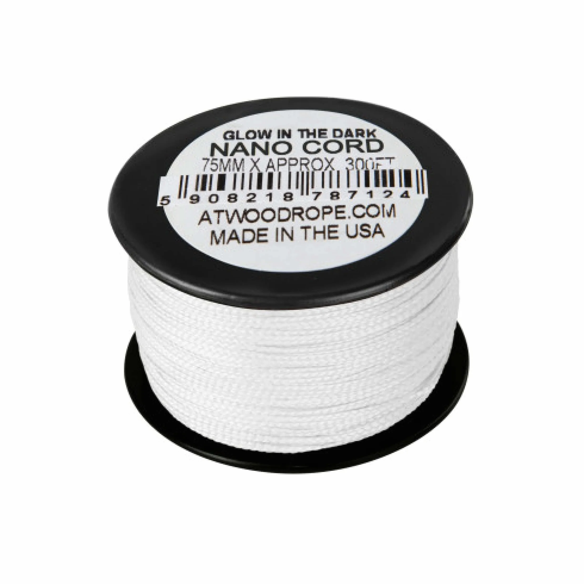 Helikon-Tex Atwood Rope MFG Nano Uber Glow Cord .75 mm 300ft Blanco