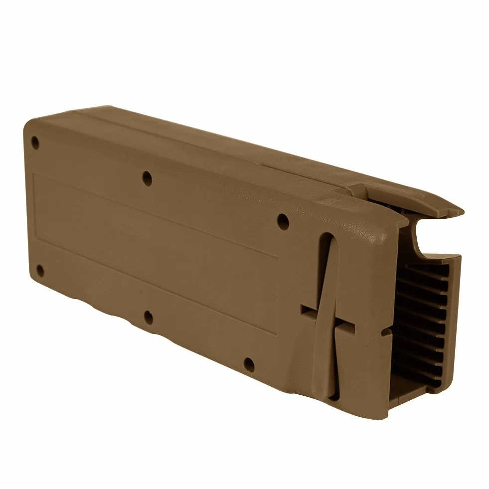 Cargador Rápido de Airsoft Speed Loader M4 Manivela Hunting Magazine Quick Loader - 6MM 1000 Rondas - Tan - Plástico