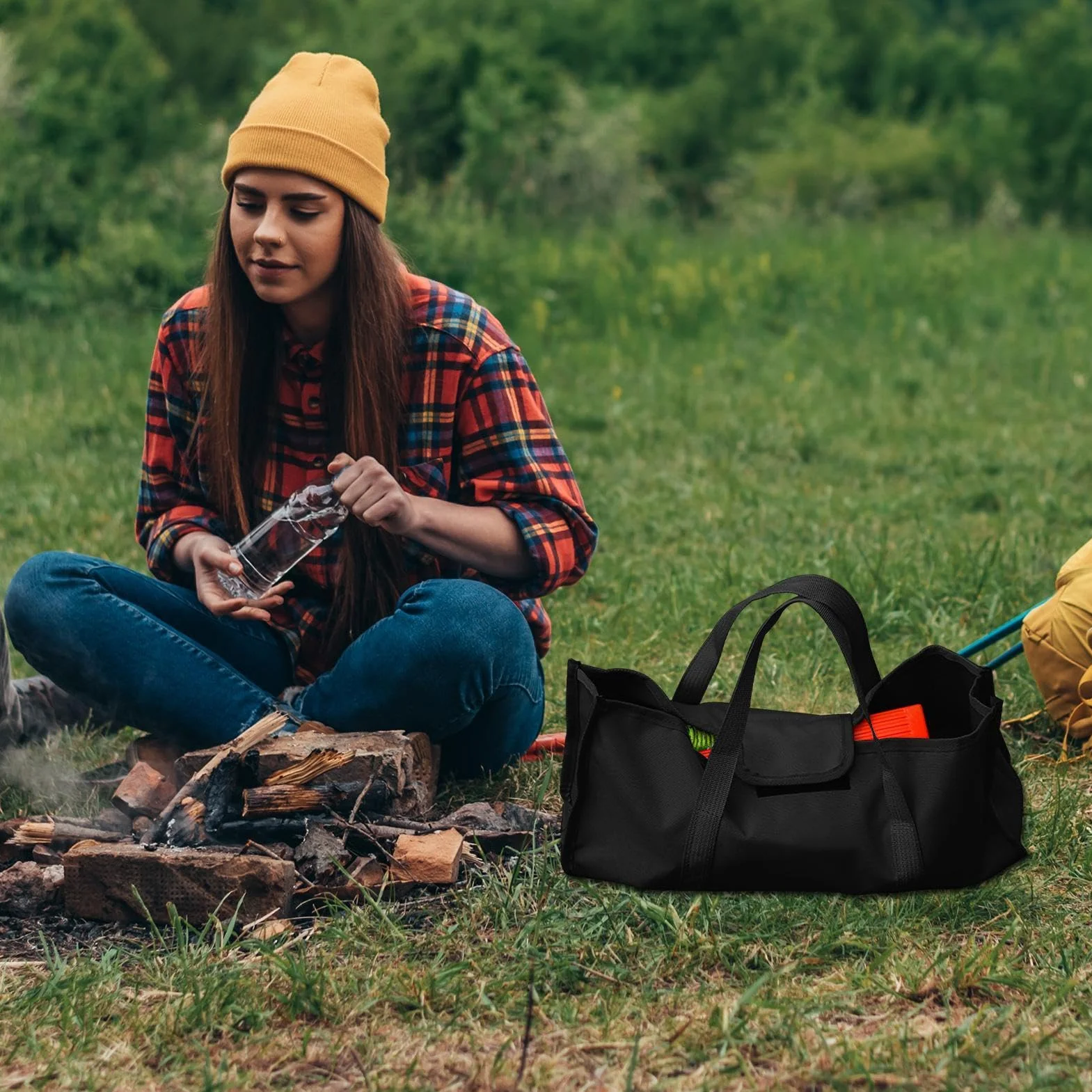 Bolsa para piquetas de tienda de campaña Oxford resistente al agua gran capacidad